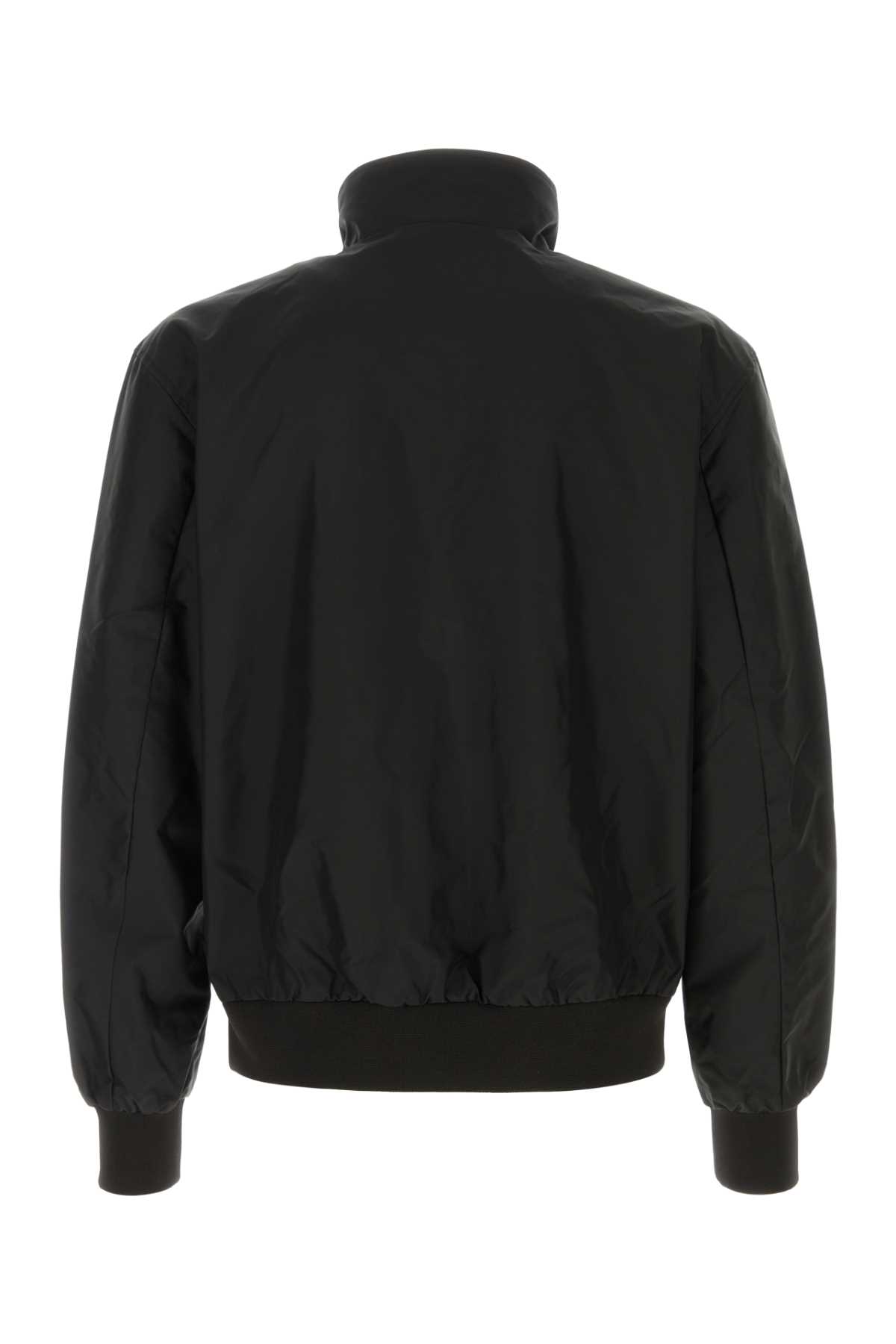 Refrigiwear Black Nylon Captain Bomber Jacket In Nero