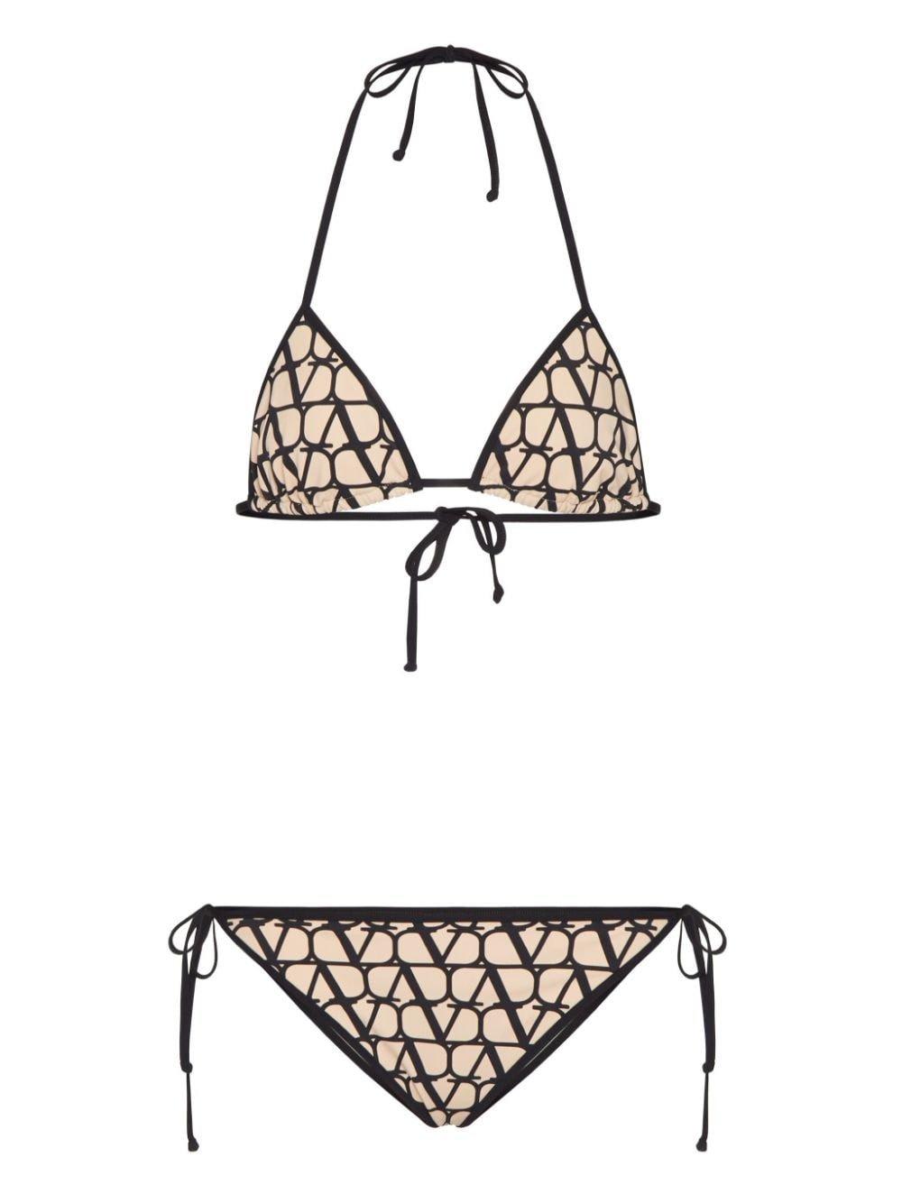 Shop Valentino Toile Iconographe Halterneck Bikini