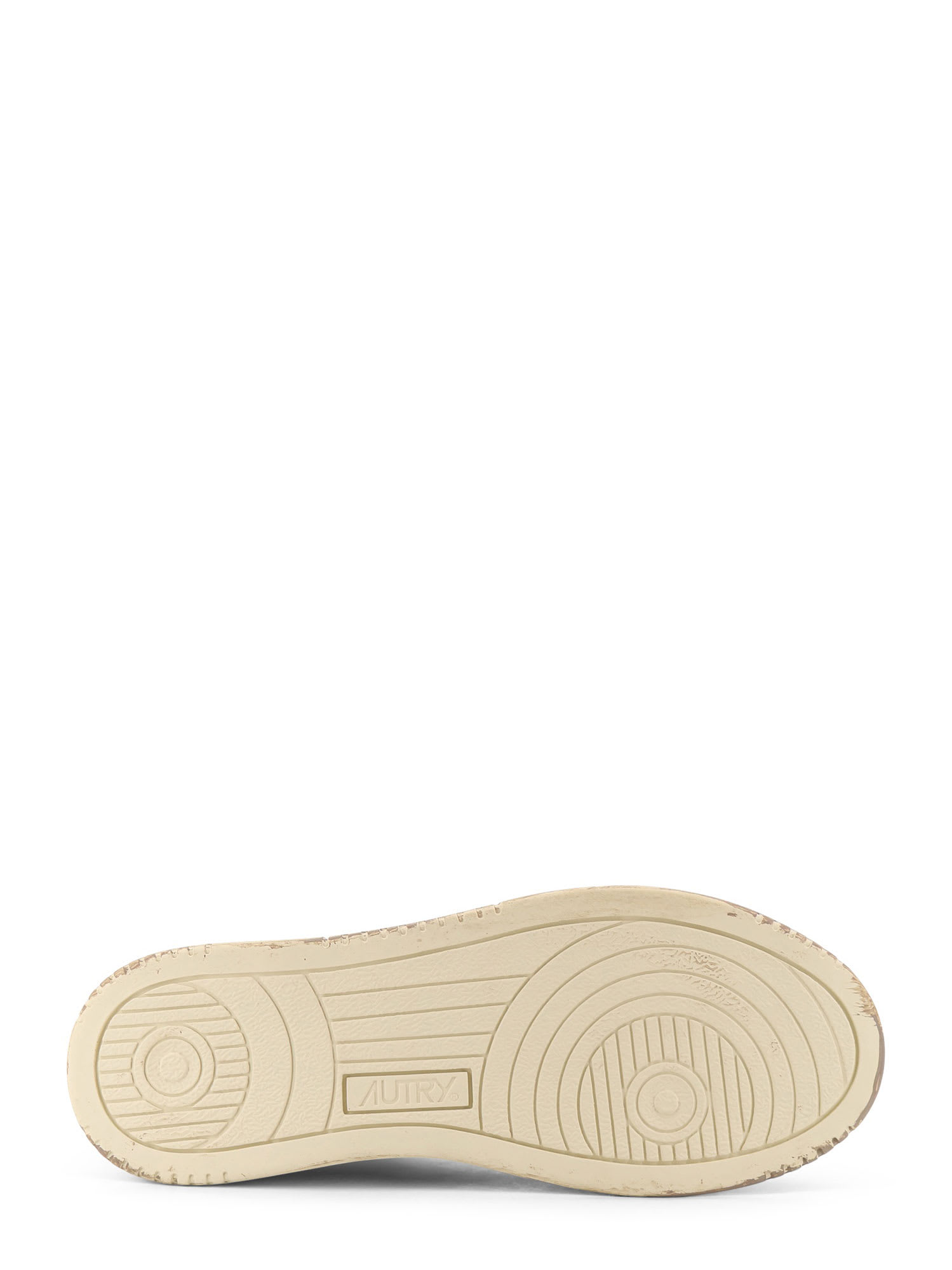 Autry Super Vintage Low-top Leather Sneakers In Neutral
