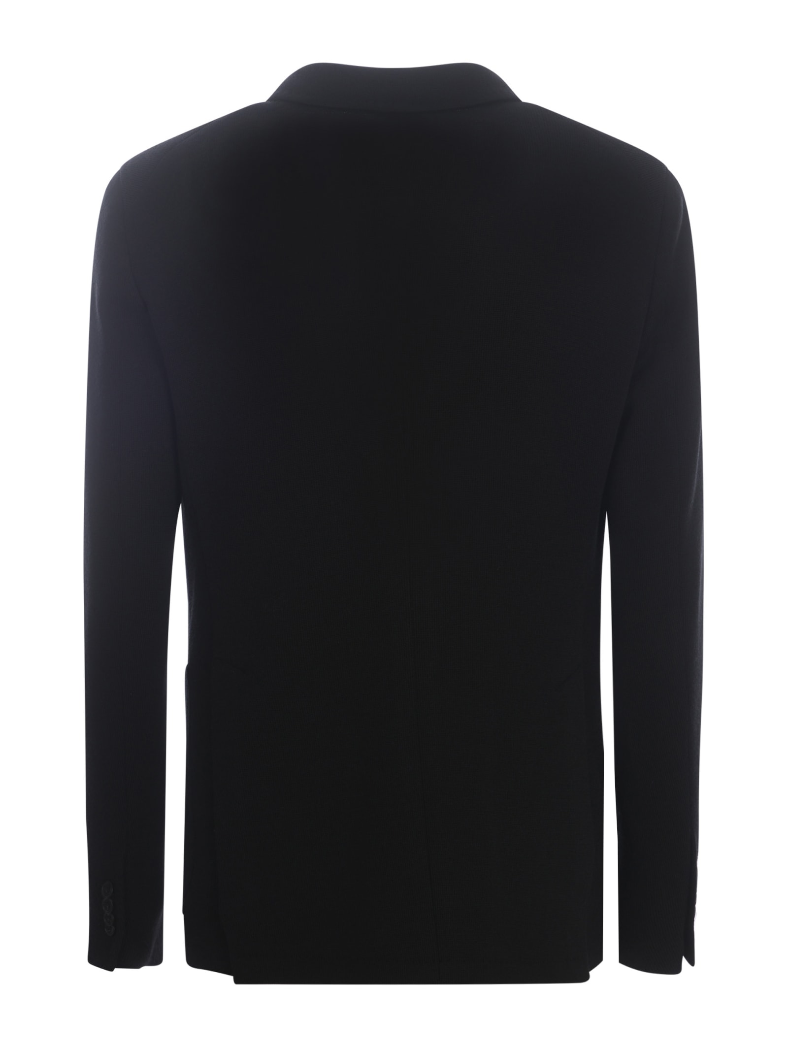 Shop Tagliatore Double-breasted Jacket  G-darrel In Virgin Wool In Black