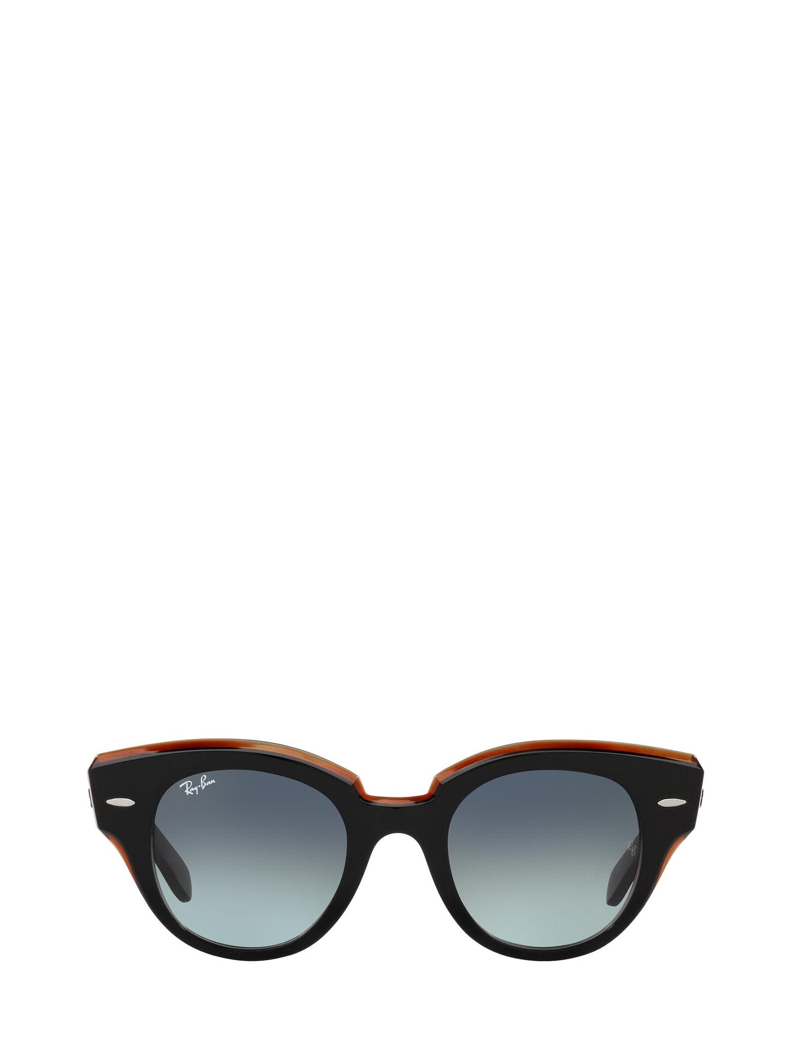 Ray-Ban Ray-ban Rb2192 Black On Transparent Brown Sunglasses