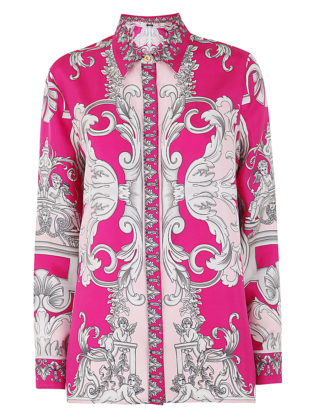 Versace Baroque Patterned Formal Shirt