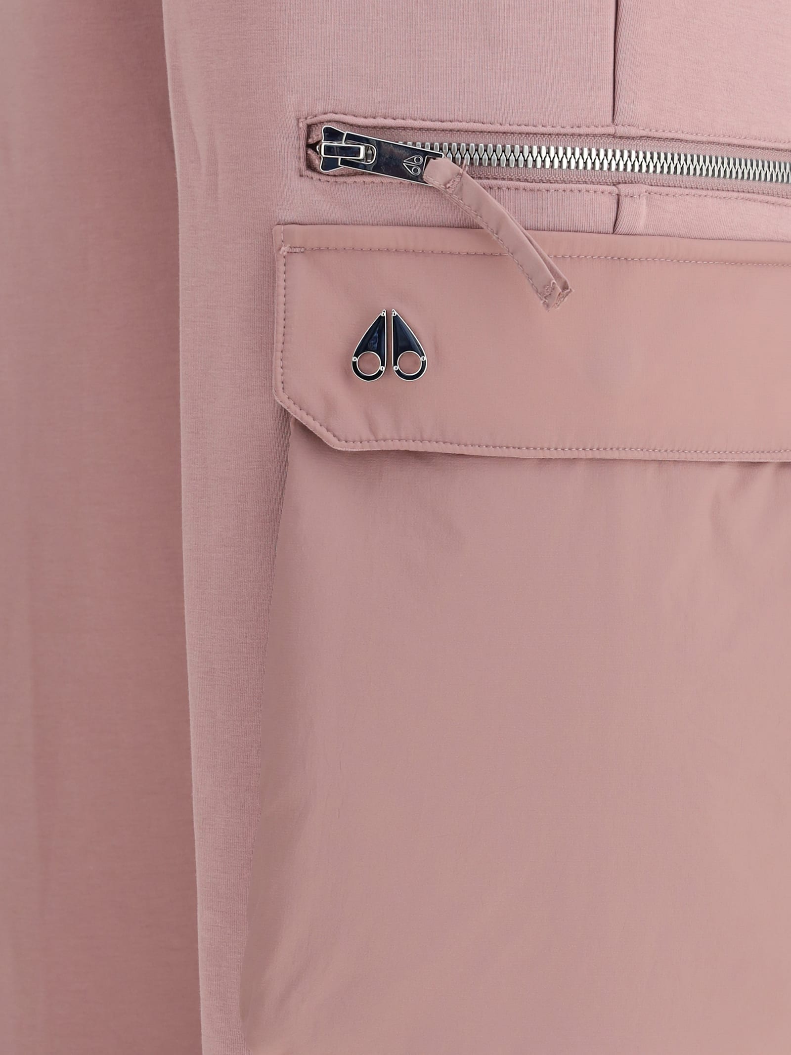 Moose Knuckles Cargo Pocket Track Pants In Pink