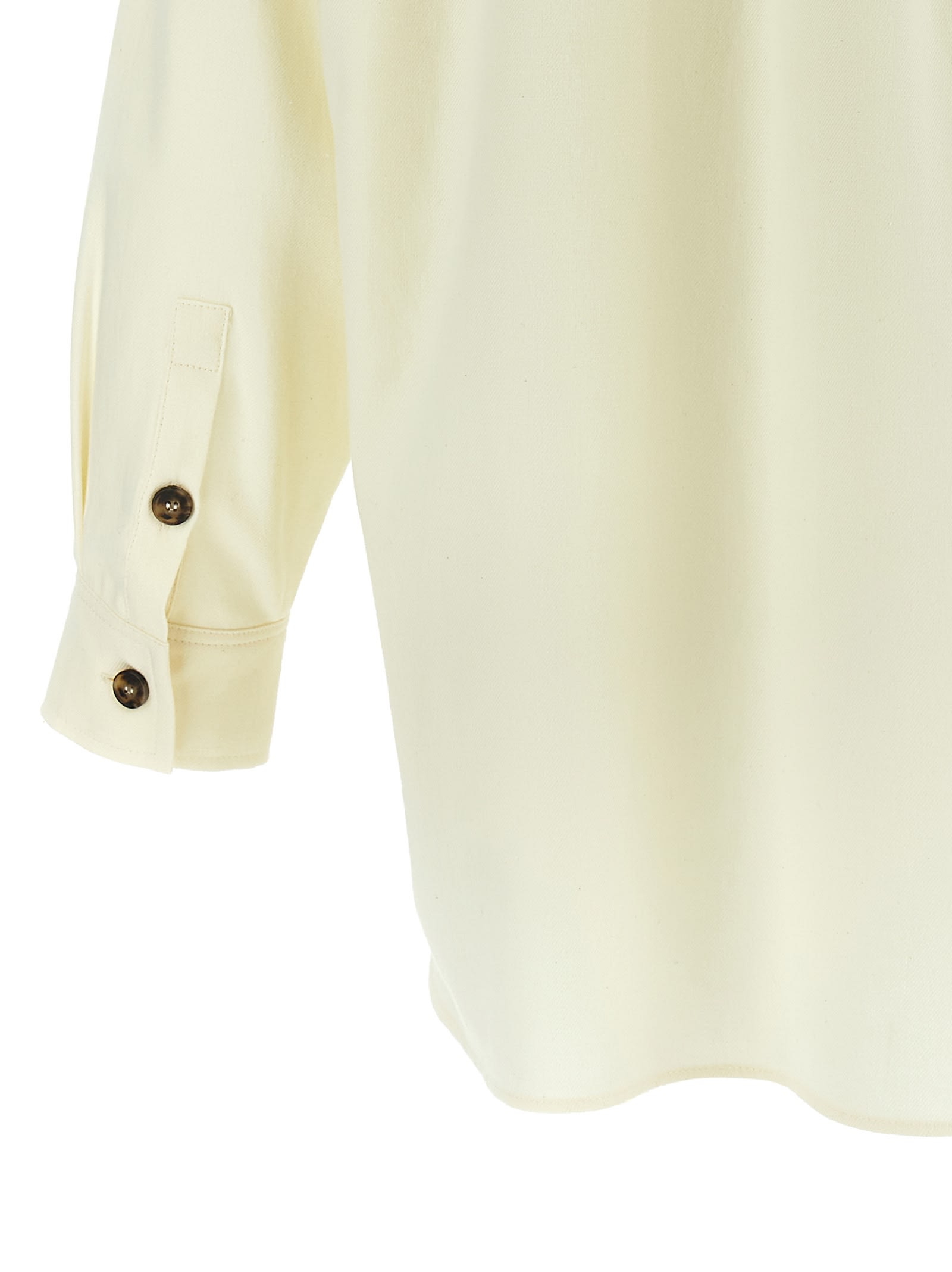 Weekend Max Mara Woman Shirt Ivory Size 10 Cotton In White