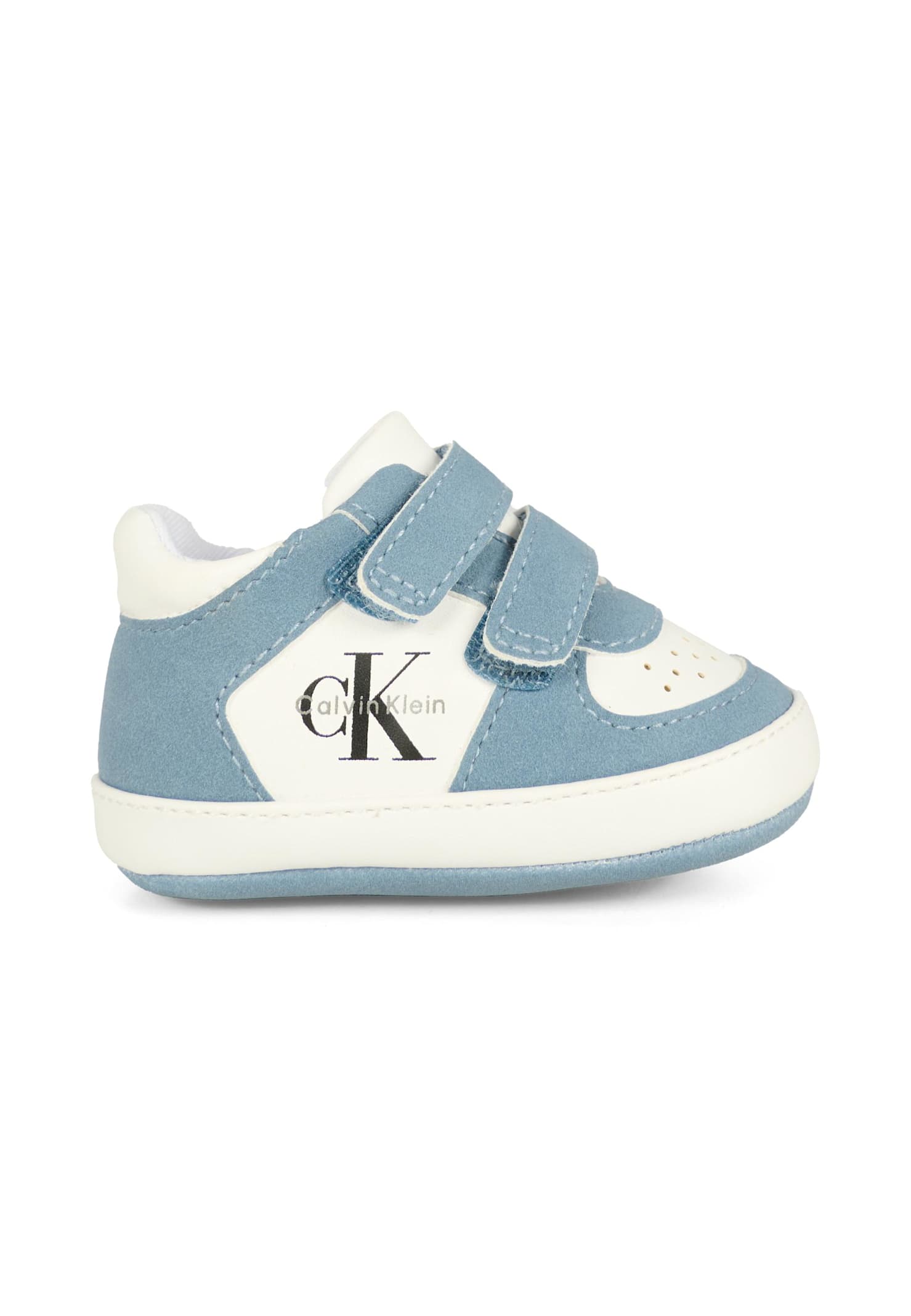 Calvin Klein Blue Sneakers For Baby Boy With Logo In Blue