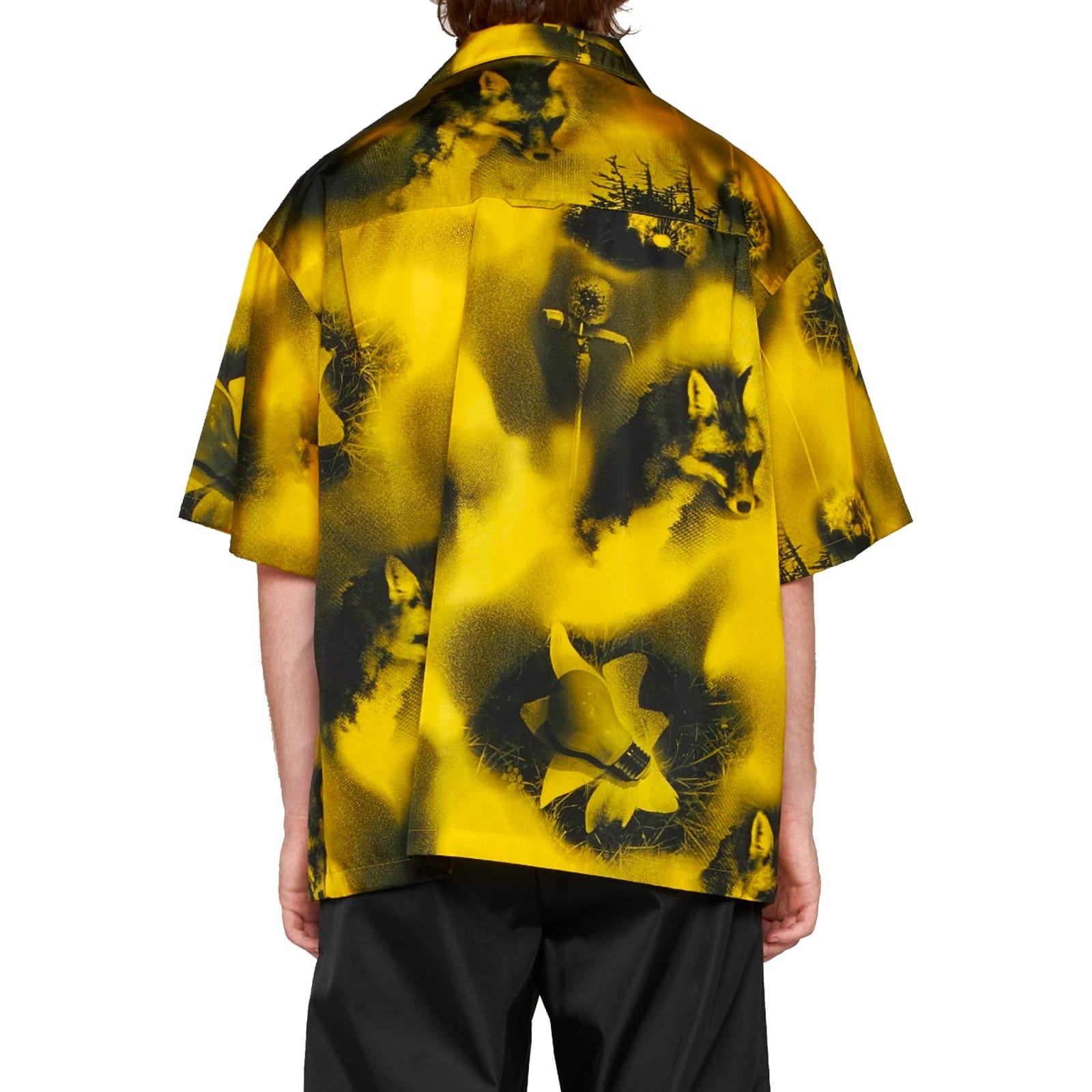 Shop Prada Casual Shirt In Yellow