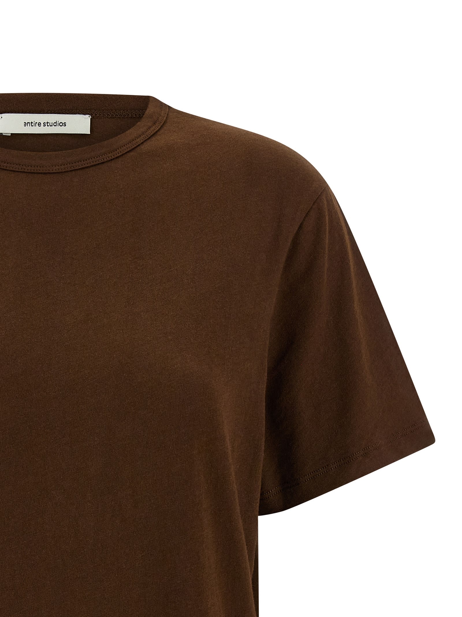 Entire Studios Mini Tee Crew-neck T-shirt In Brown