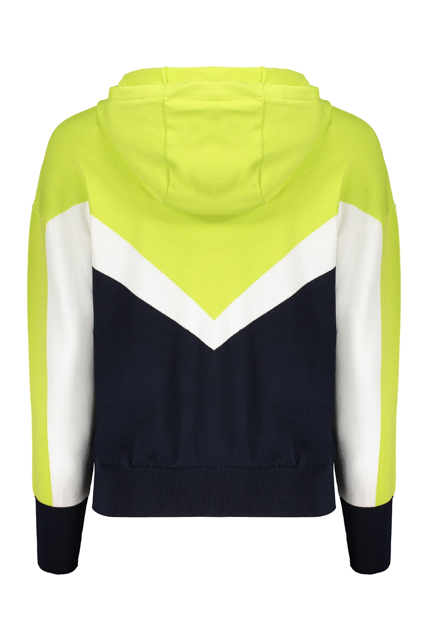 Lorena Antoniazzi Full Zip Knitted Full Zip Hoodie In Multicolor