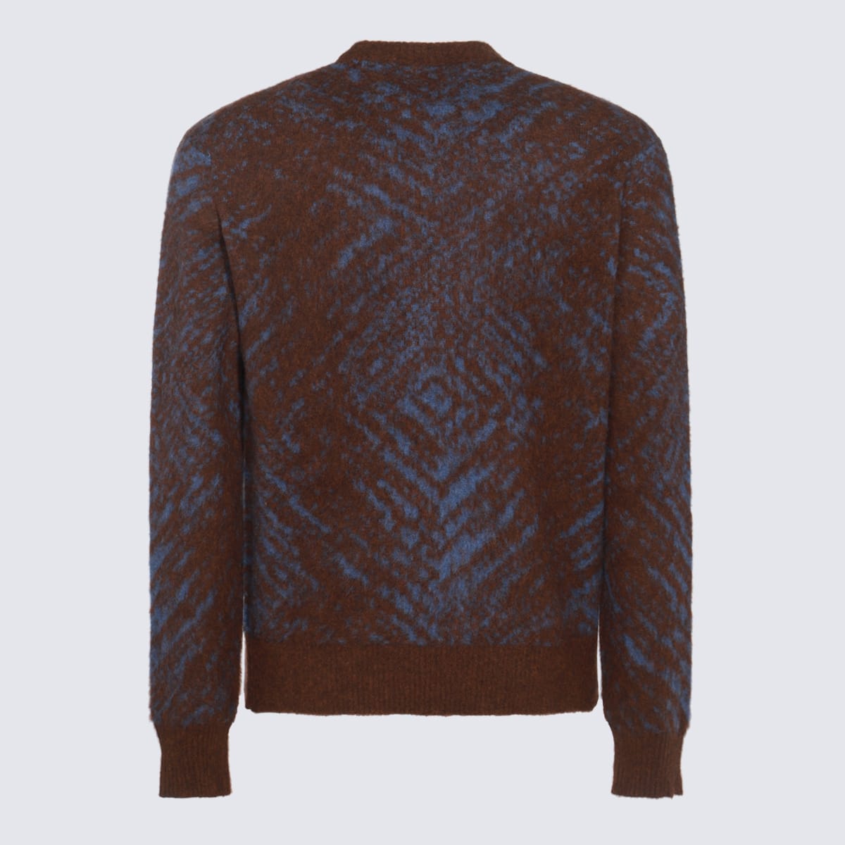 Shop Piacenza Cashmere Brown Wool Knitwear In Brown Light Blue