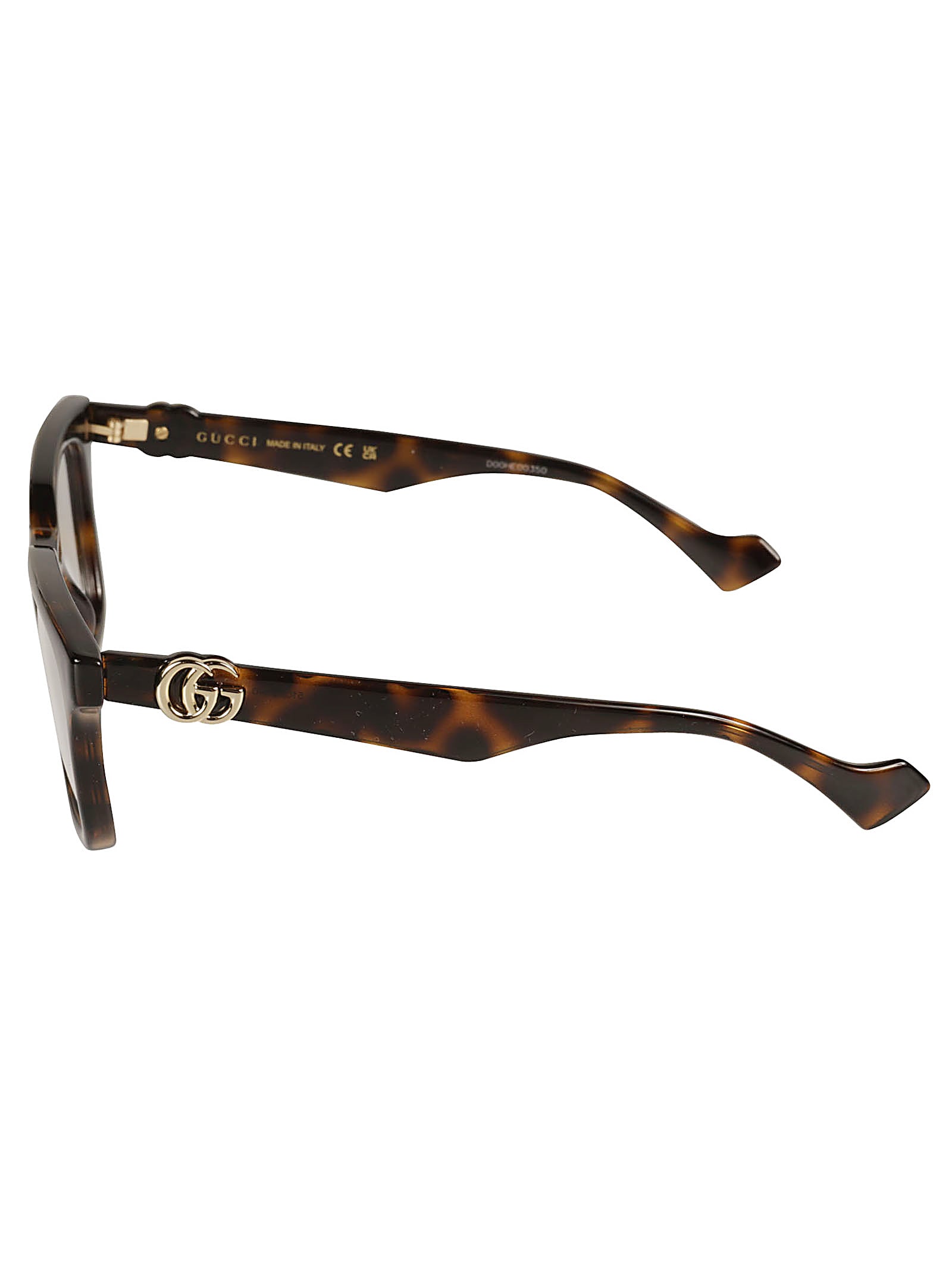 Gucci Logo Lens Square Frame In Brown
