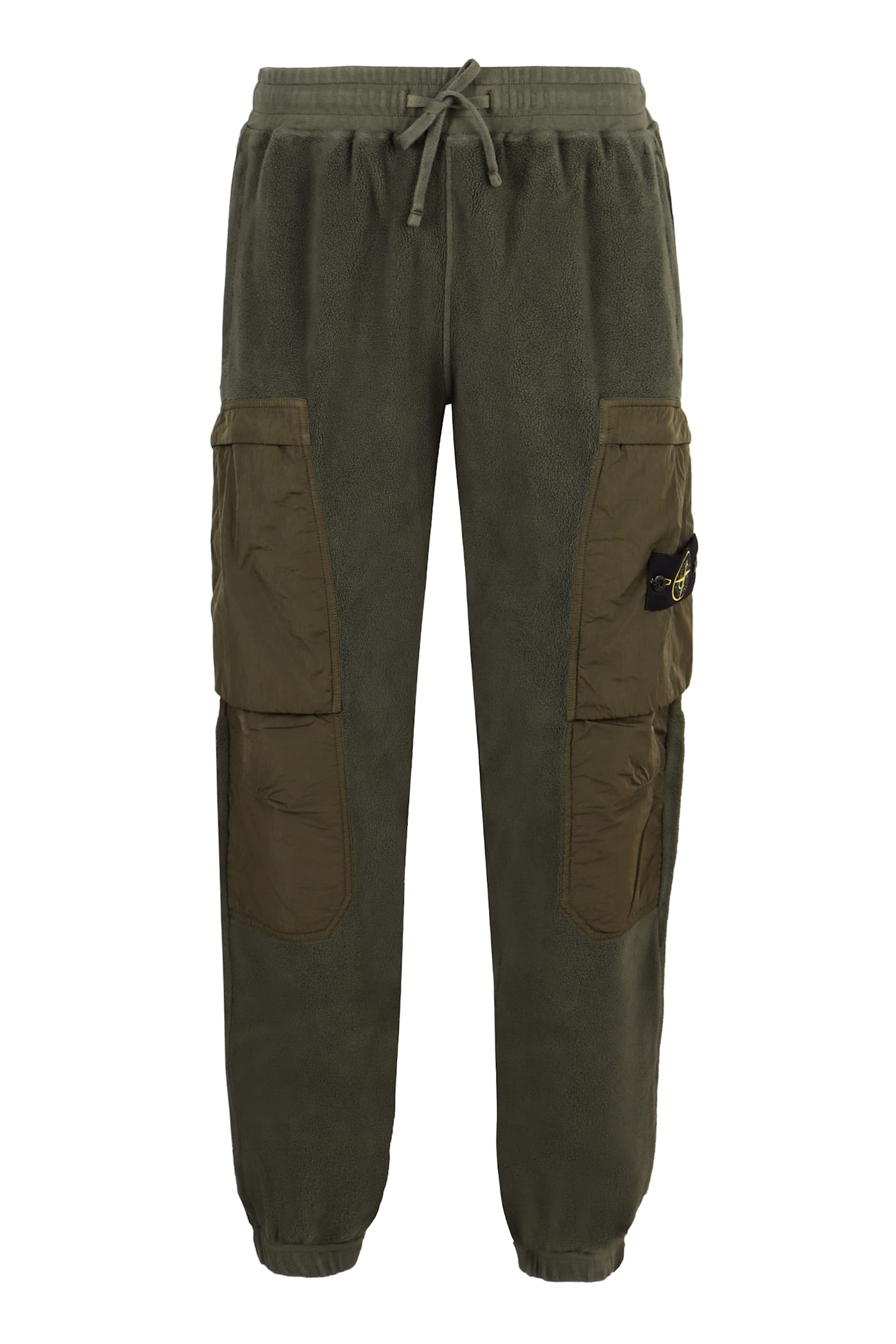 Shop Stone Island Patch Detail Sport Trousers In Green