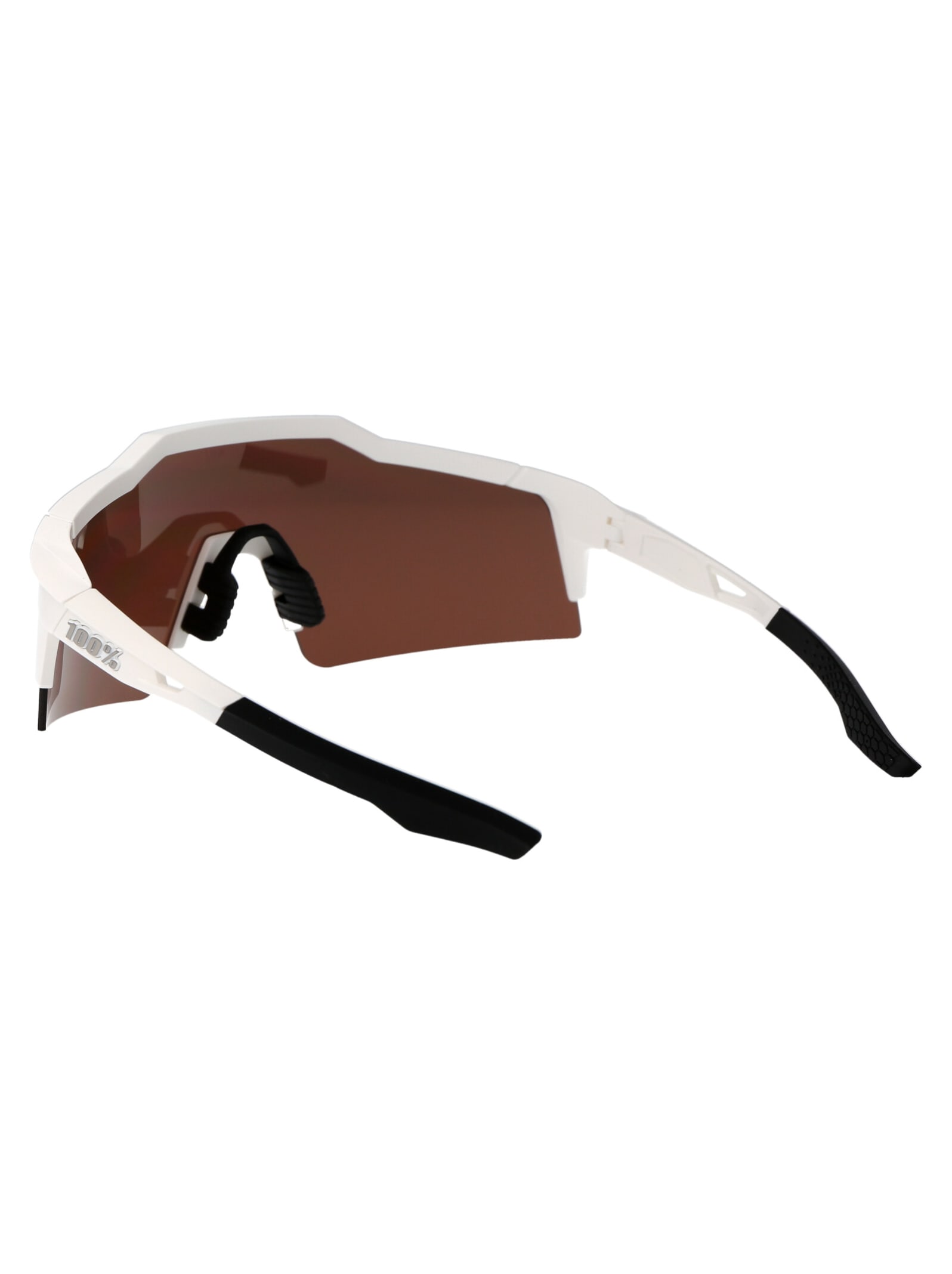 Shop 100% Speedcraft Sl Sunglasses In Matte White - Hiper Silver Mirror Lens