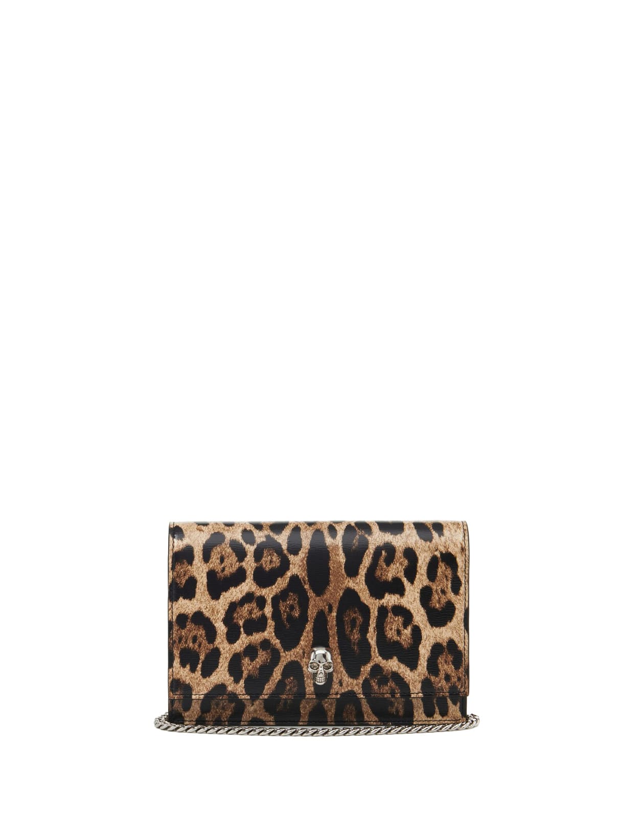 Small Skull Bag With Leopard Print