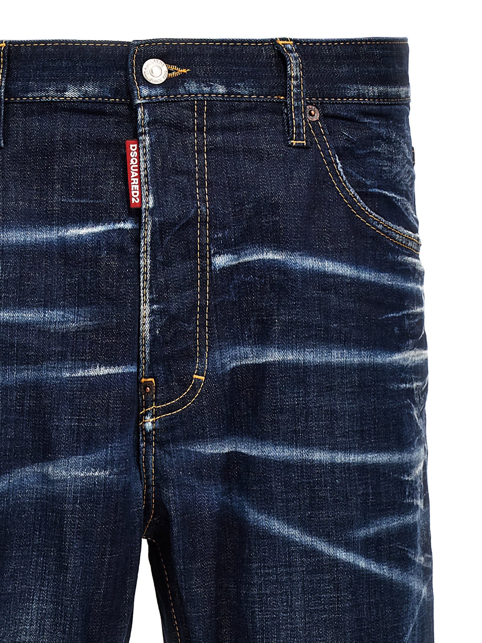 Shop Dsquared2 642 Jeans In Blue