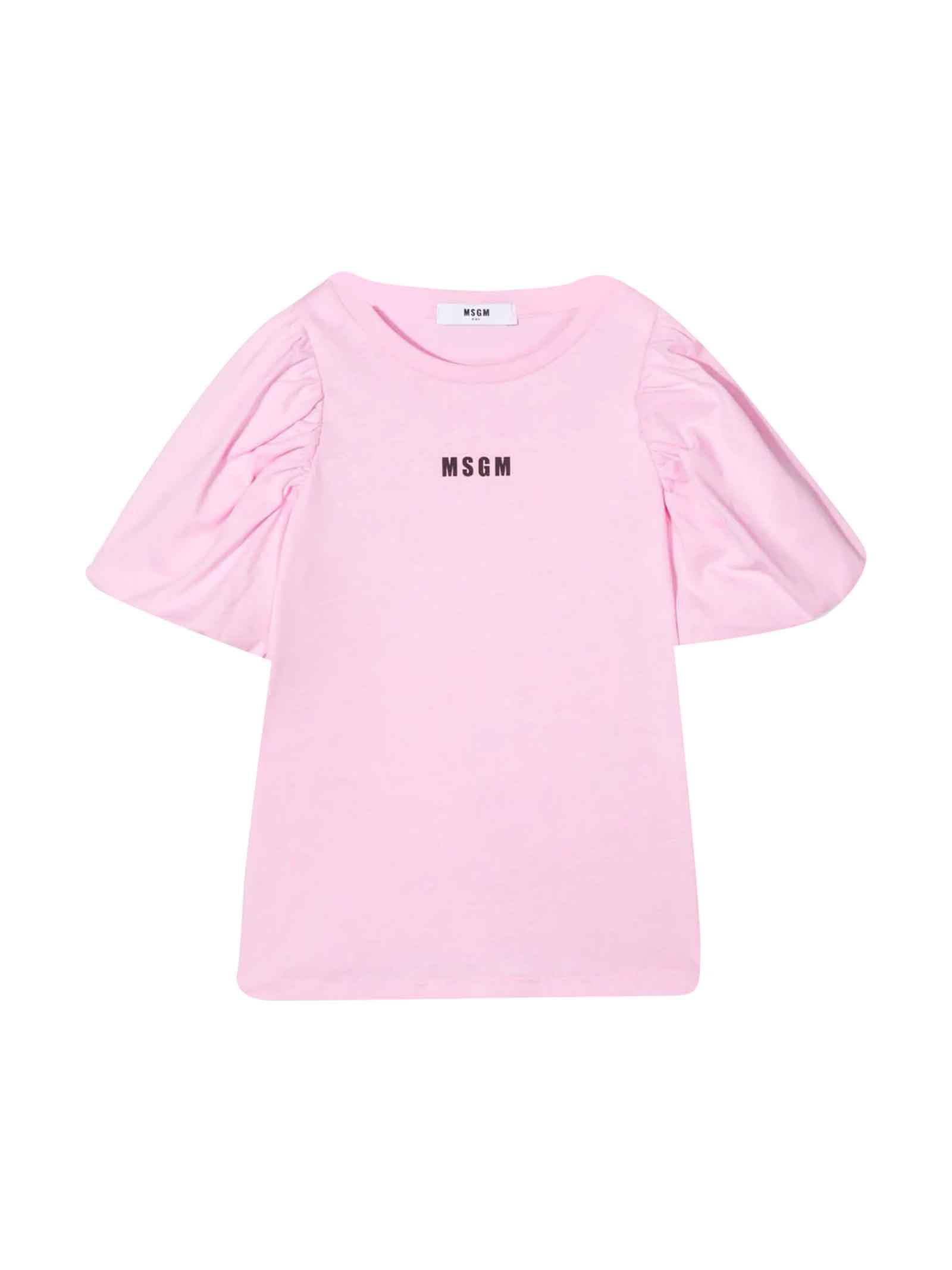 MSGM Girl Pink T-shirt