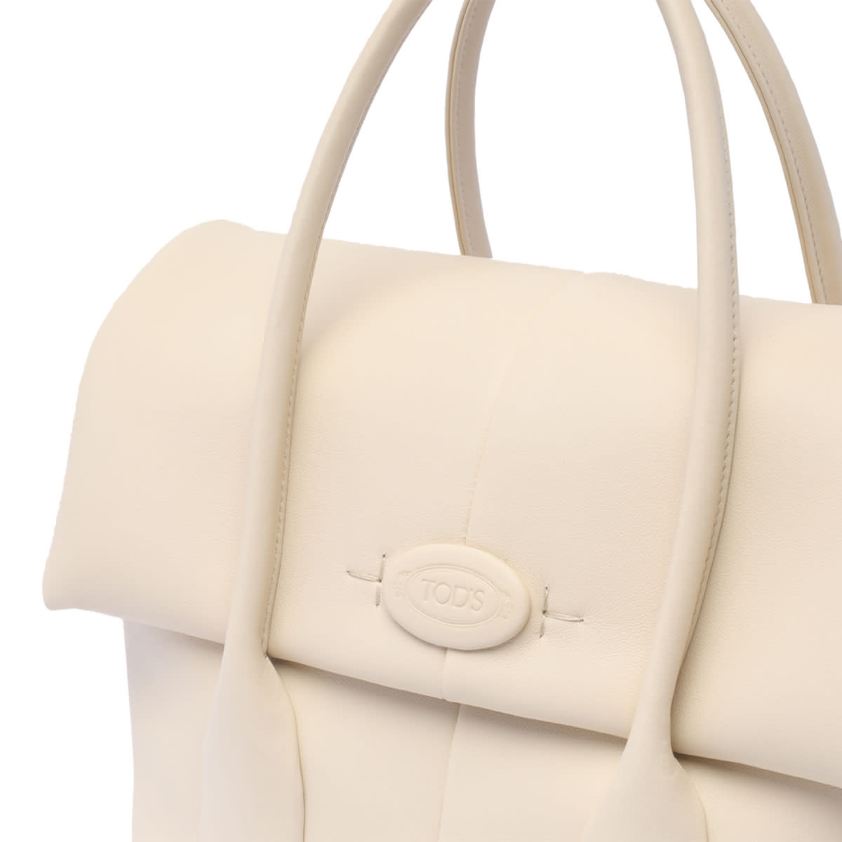 Shop Tod's Di Bag Reverse Handbag In White