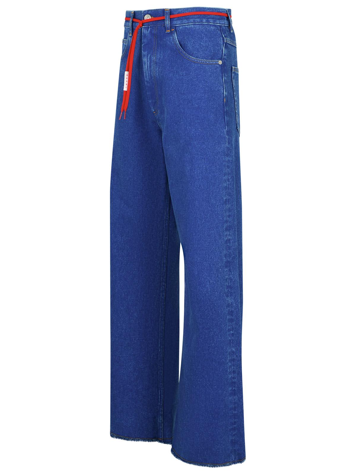 Marni Five Pockets Wide-leg Jeans In Blue