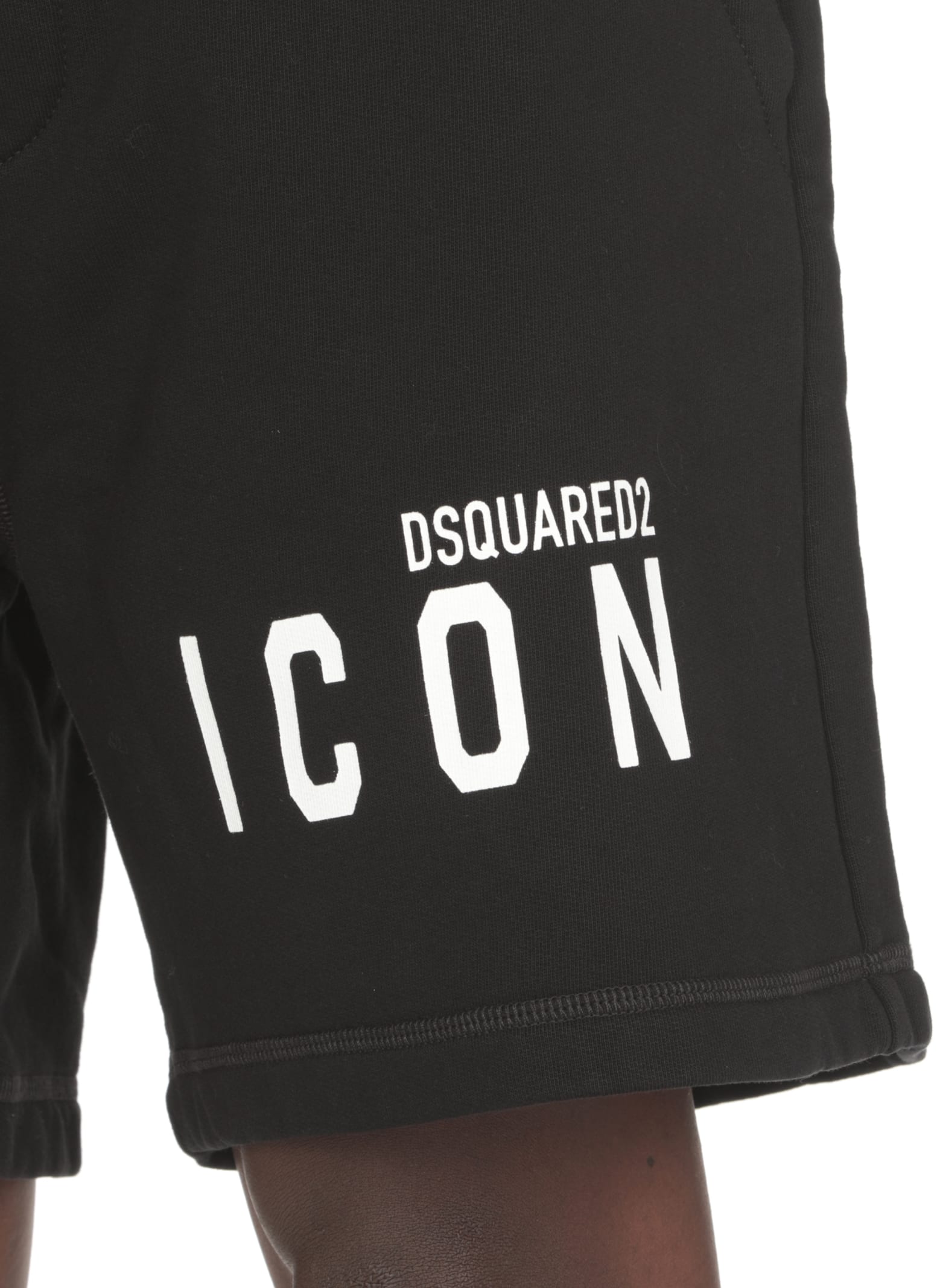 Shop Dsquared2 Icon Bermuda Shorts In Black