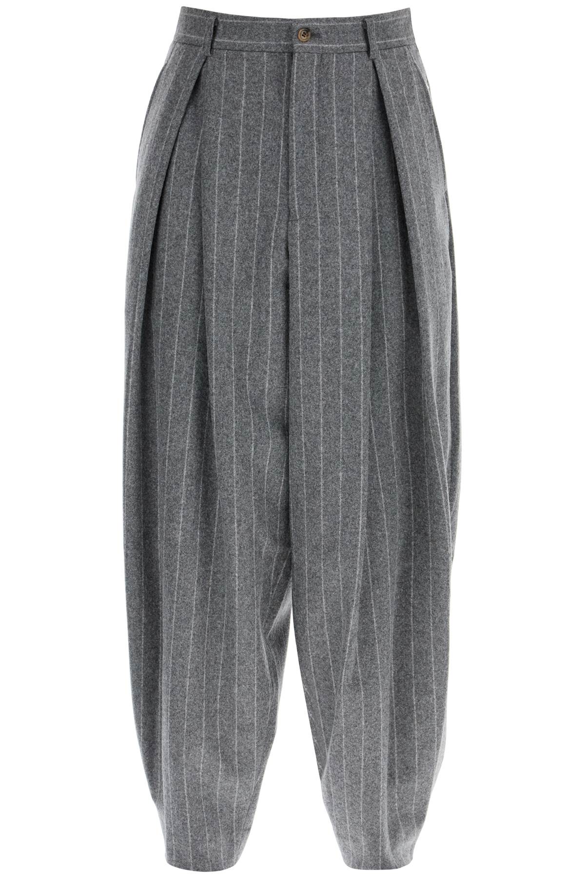 Striped Wool Trousers