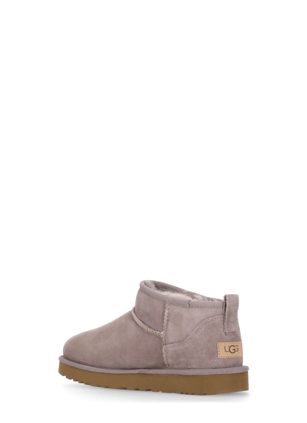 Ugg Classic Ultra Mini Suede Ankle Boots In Purple
