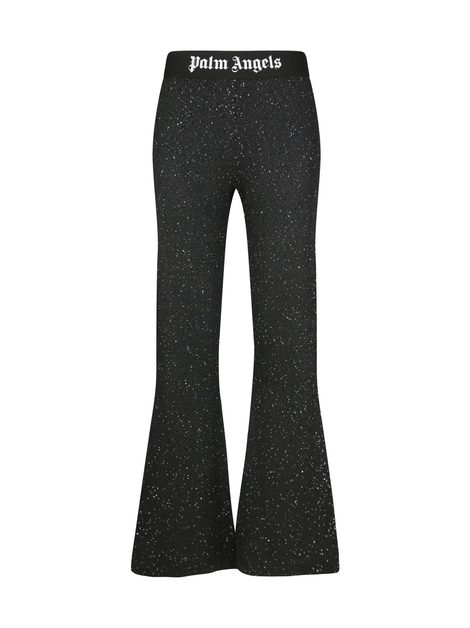 Shop Palm Angels Soiree Pants In Black/white