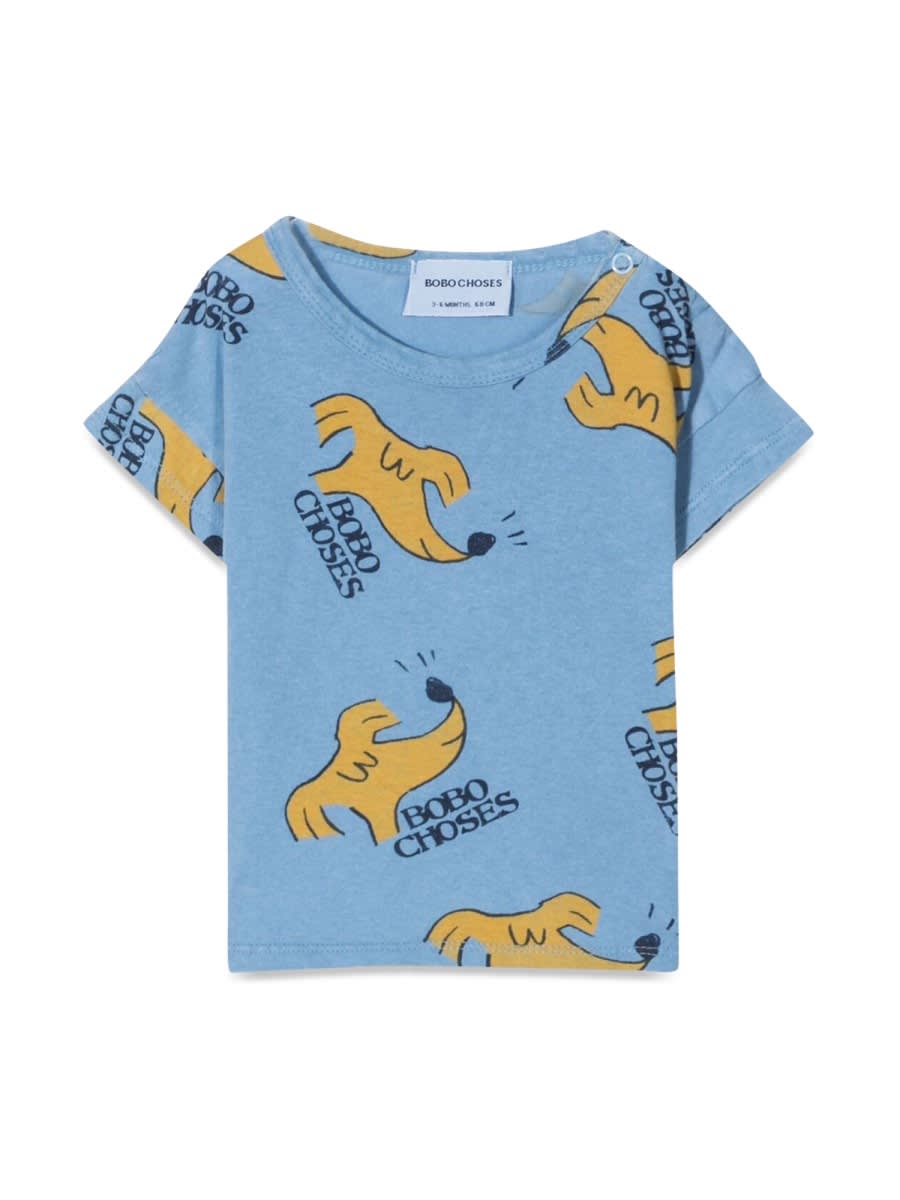 Shop Bobo Choses Sniffy Dog All Over Short Sleeve T-shirt In Multicolour