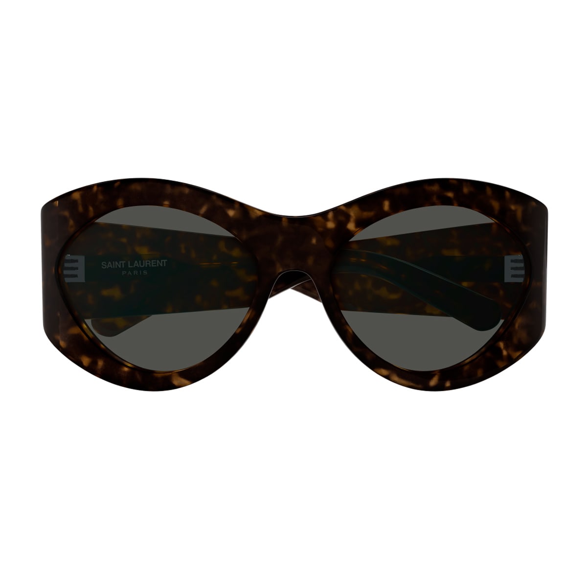 Saint Laurent Sl 854 Linea Sl Logo Havana Grey Sunglasses In Brown