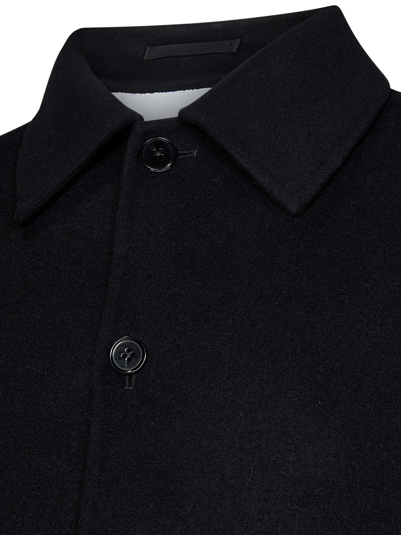 Shop Jil Sander Coat In Black