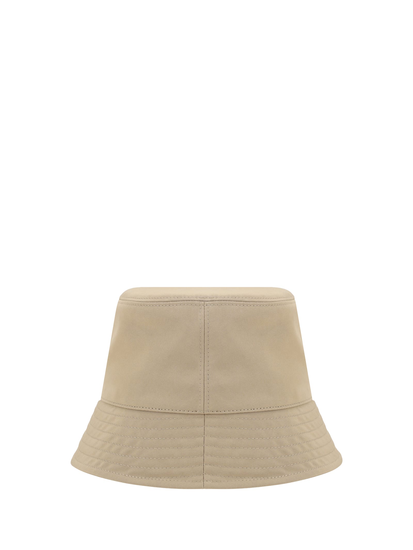 Moncler Logoed Bucket Hat In Beige