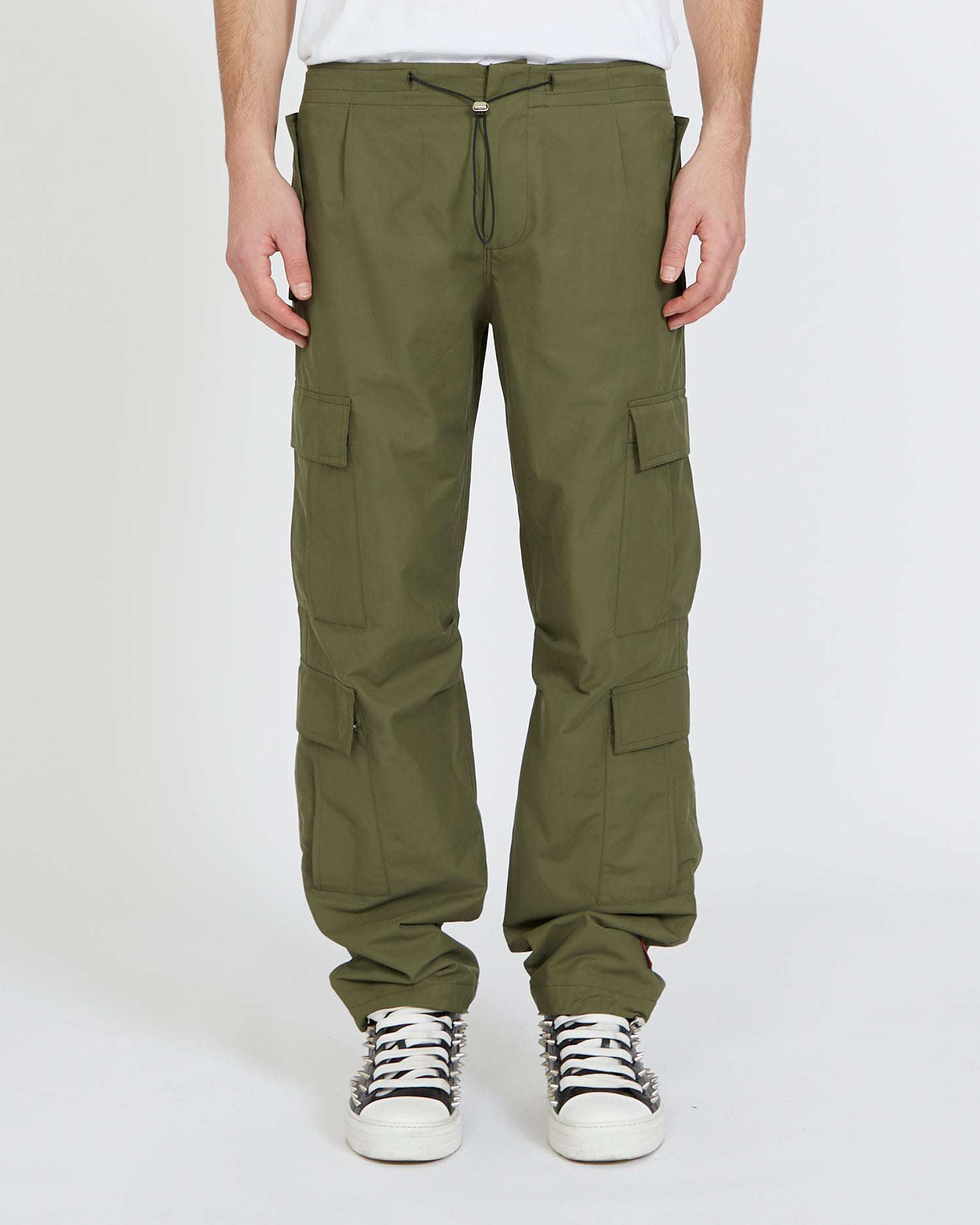 Shop John Richmond Trousers With Front Pockets In Verde