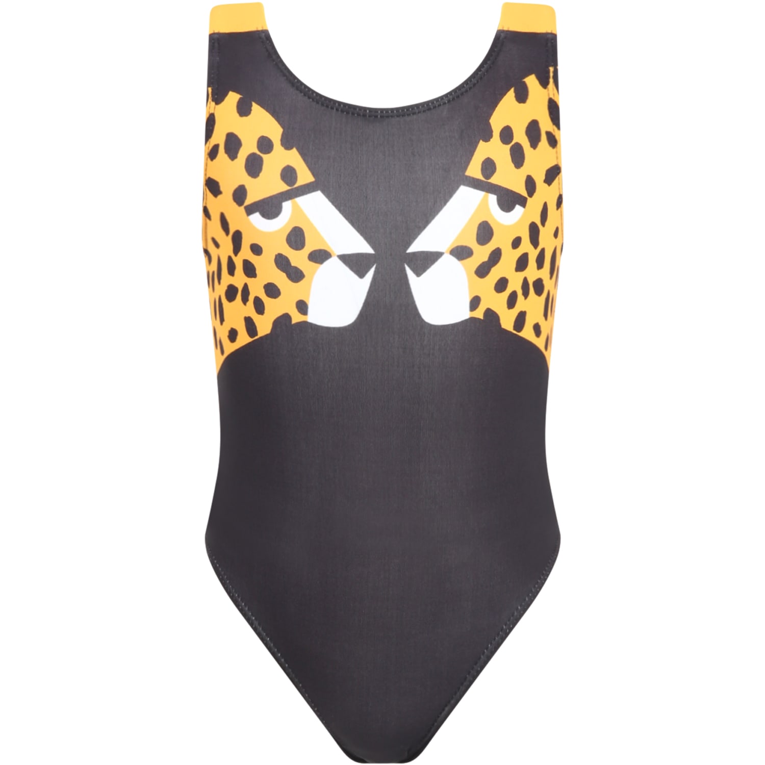 Stella McCartney Kids Multicolor Swimsuit For Girl With Cheetah