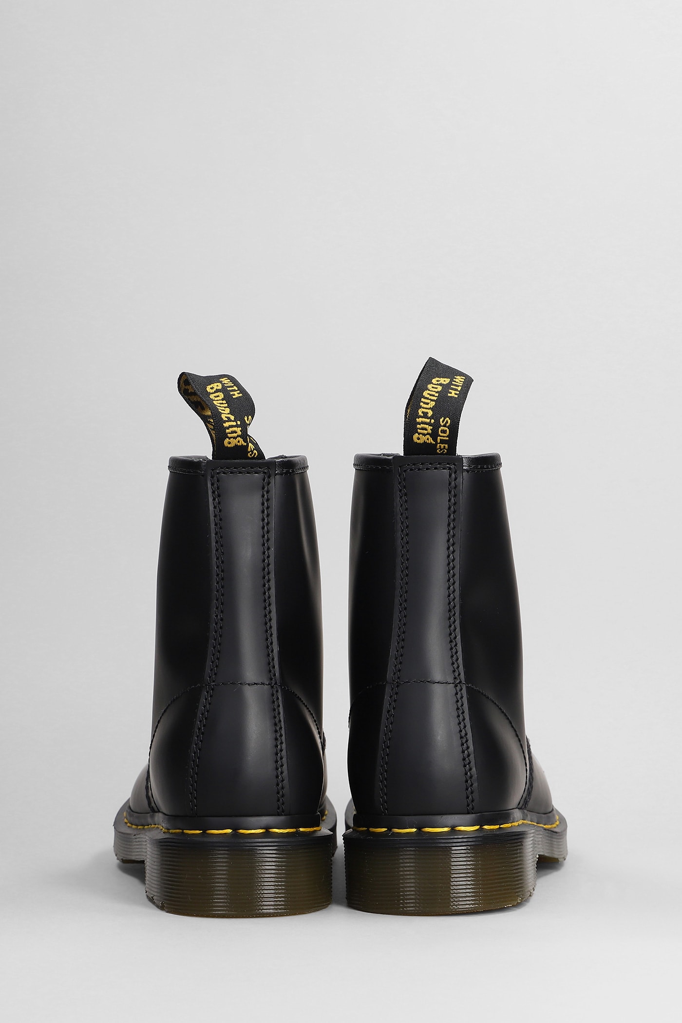 Shop Dr. Martens' 1460 Combat Boots In Black Leather