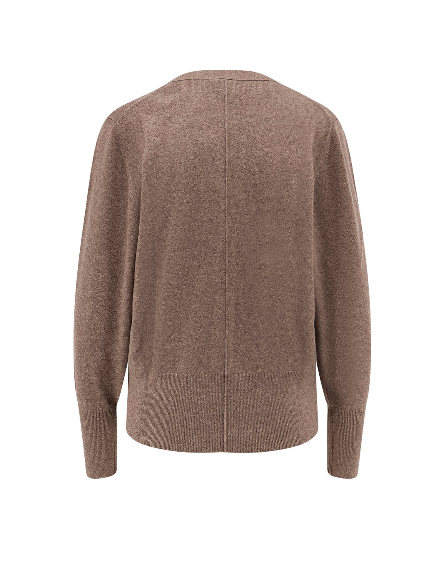 Hugo Boss Button V-neck Cardigan In Brown