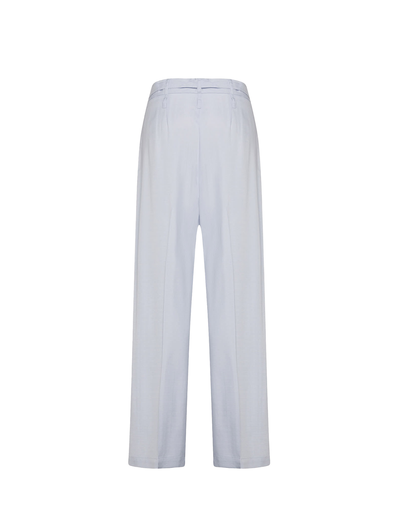 Shop Seventy Light Blue High-waisted Trousers In Azzurro