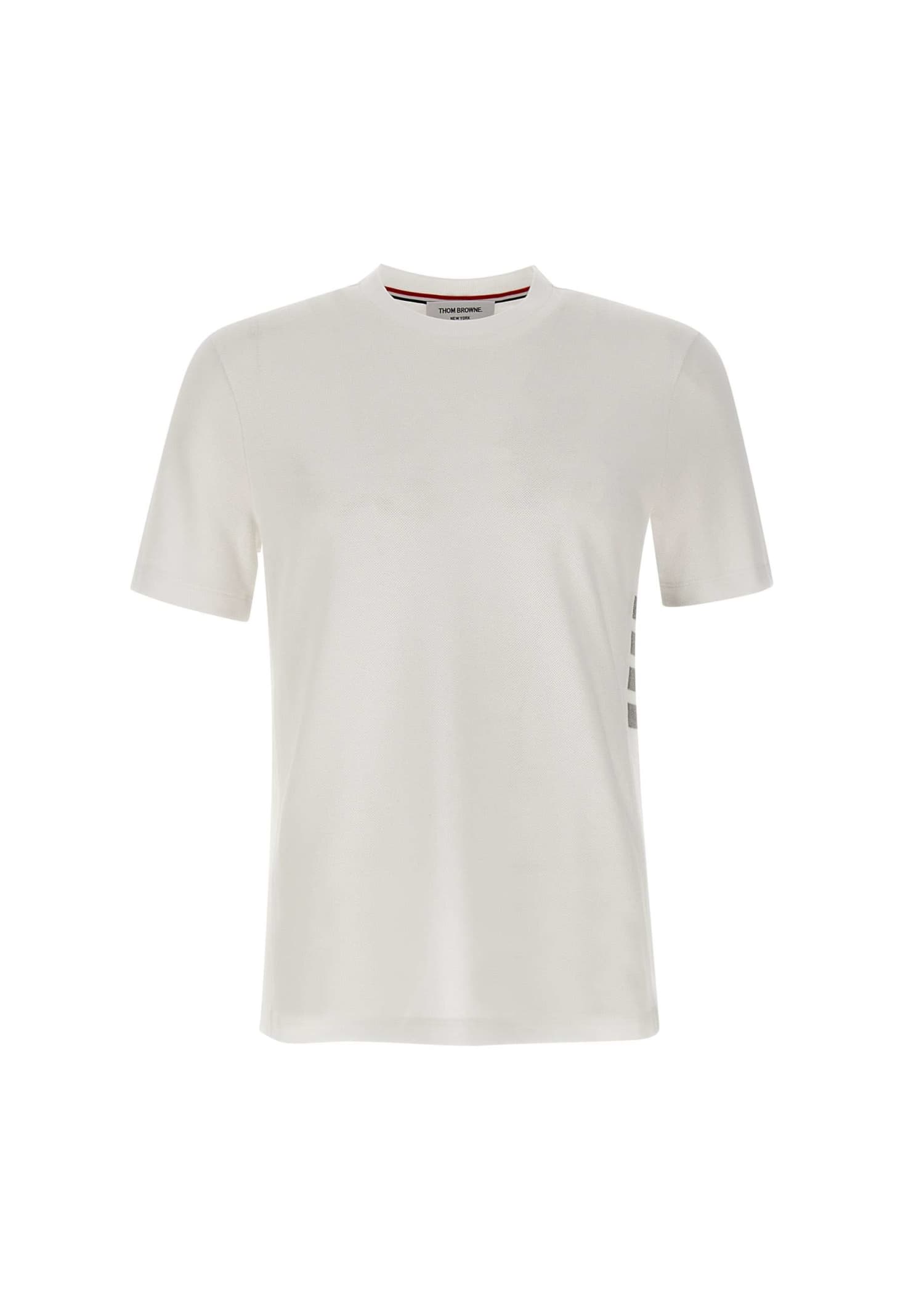 Thom Browne Short Sleeve Tee Cotton T-shirt In Neutral