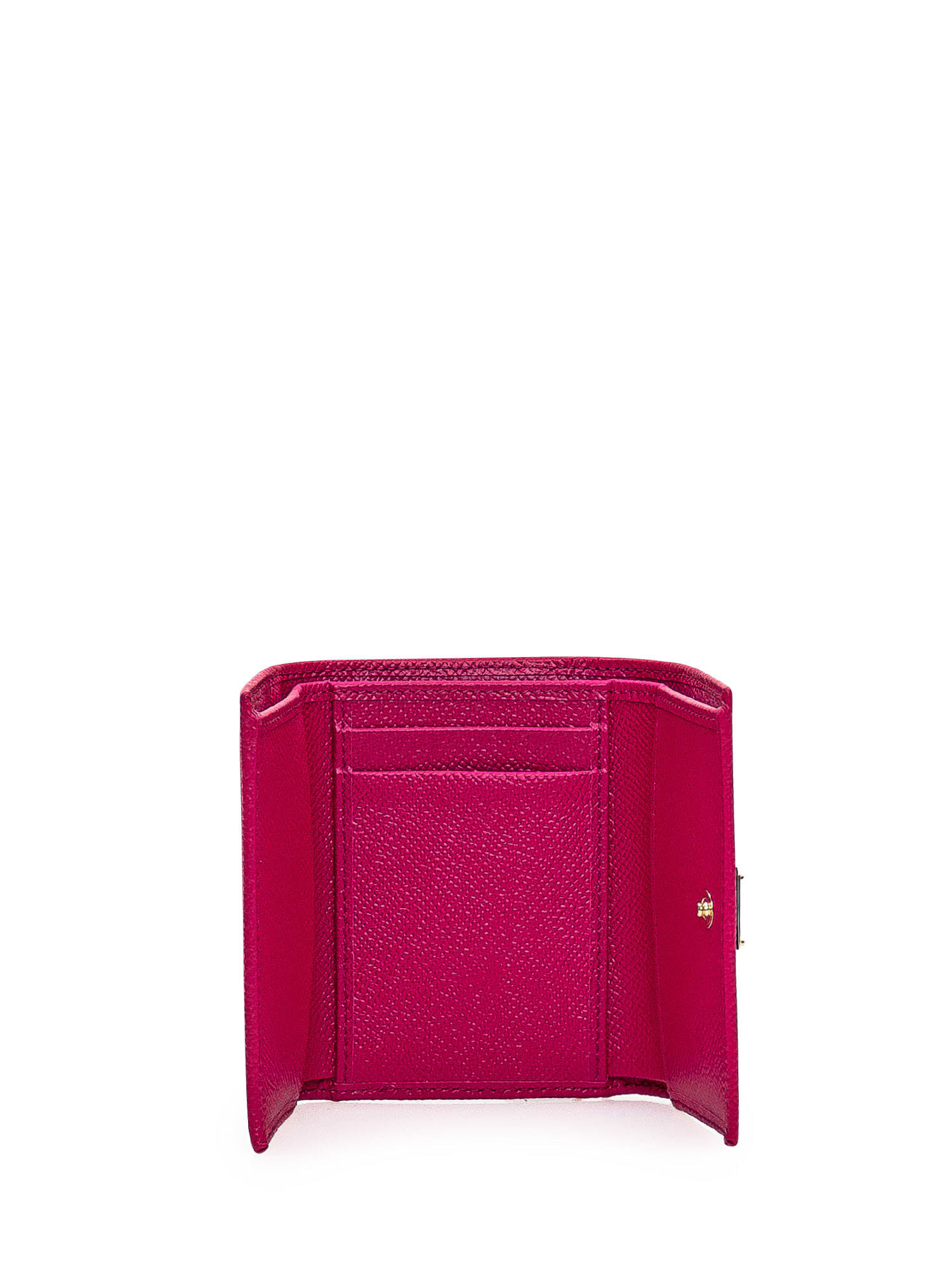 Shop Dolce & Gabbana Leather Wallet In Ciclamino