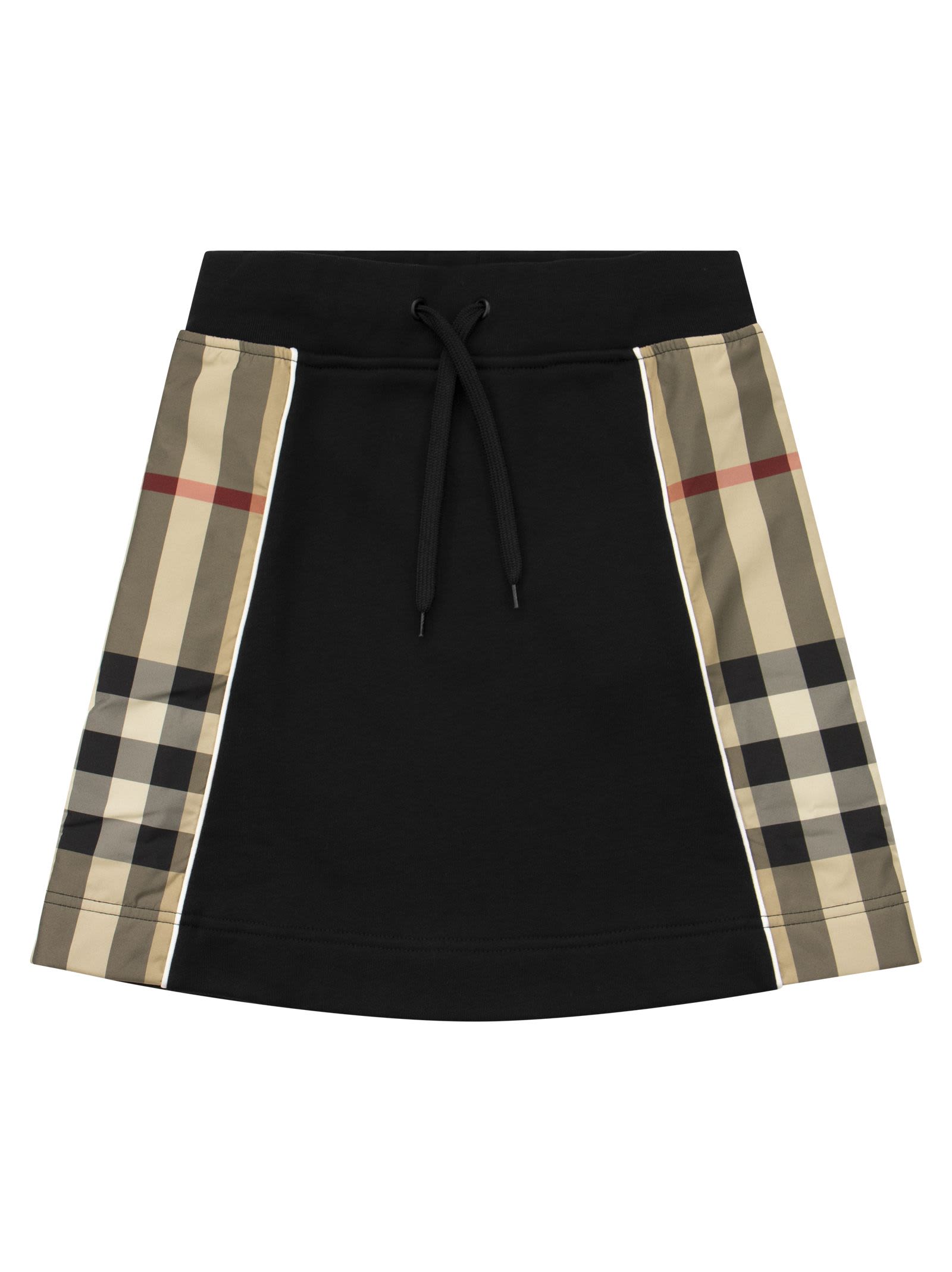 Burberry Milly - Cotton Skirt With Tartan Inserts