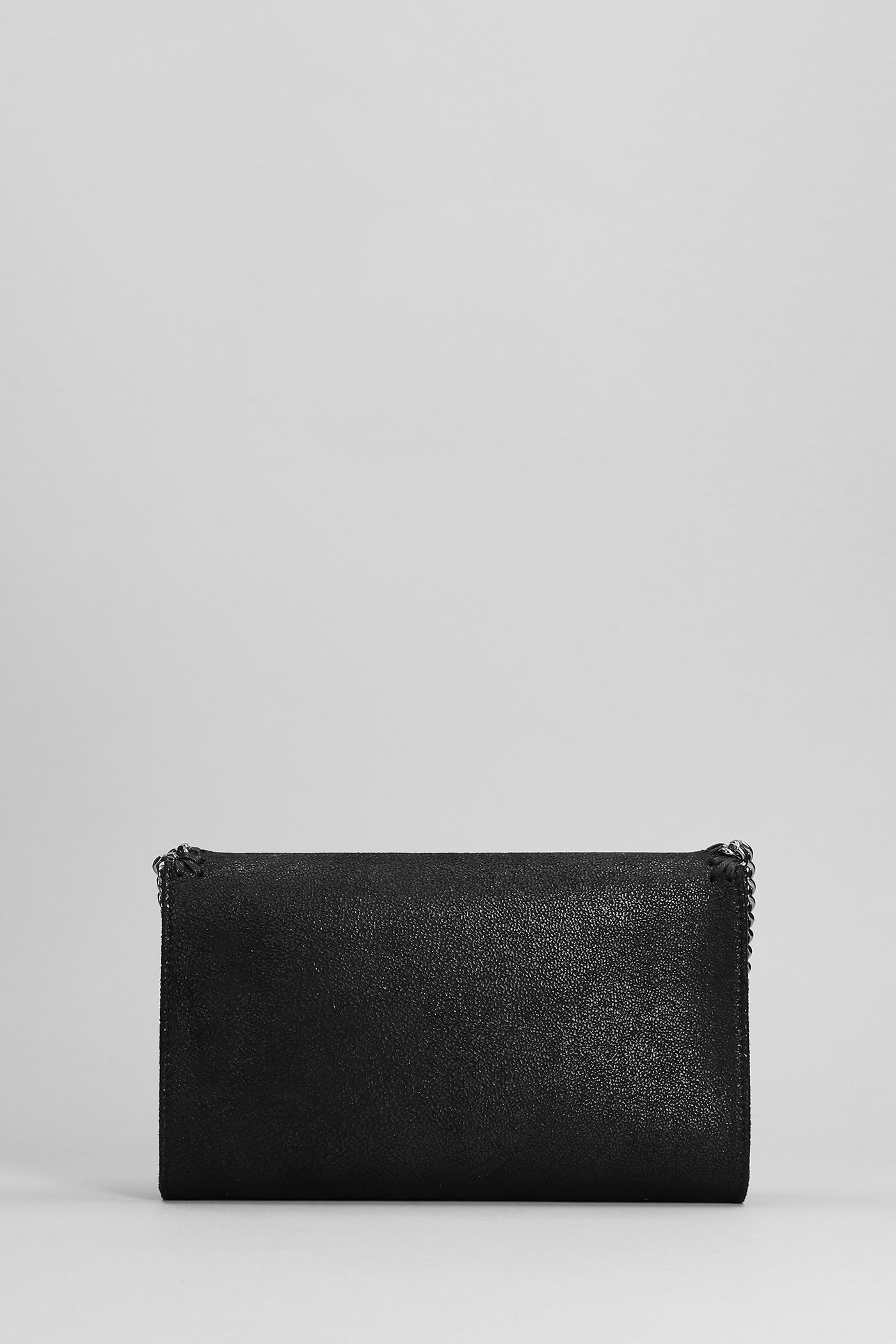 Shop Stella Mccartney Falabella Shoulder Bag In Black Faux Leather