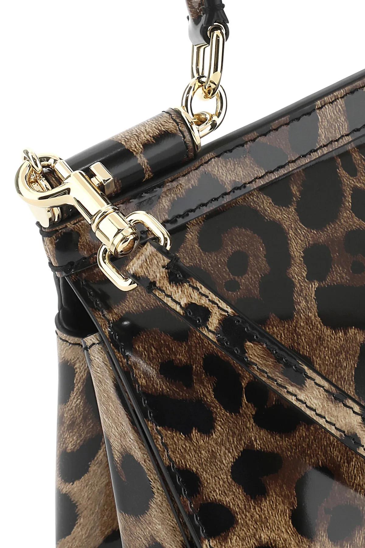 Shop Dolce & Gabbana Printed Leather Small Sicily Handbag In Multi