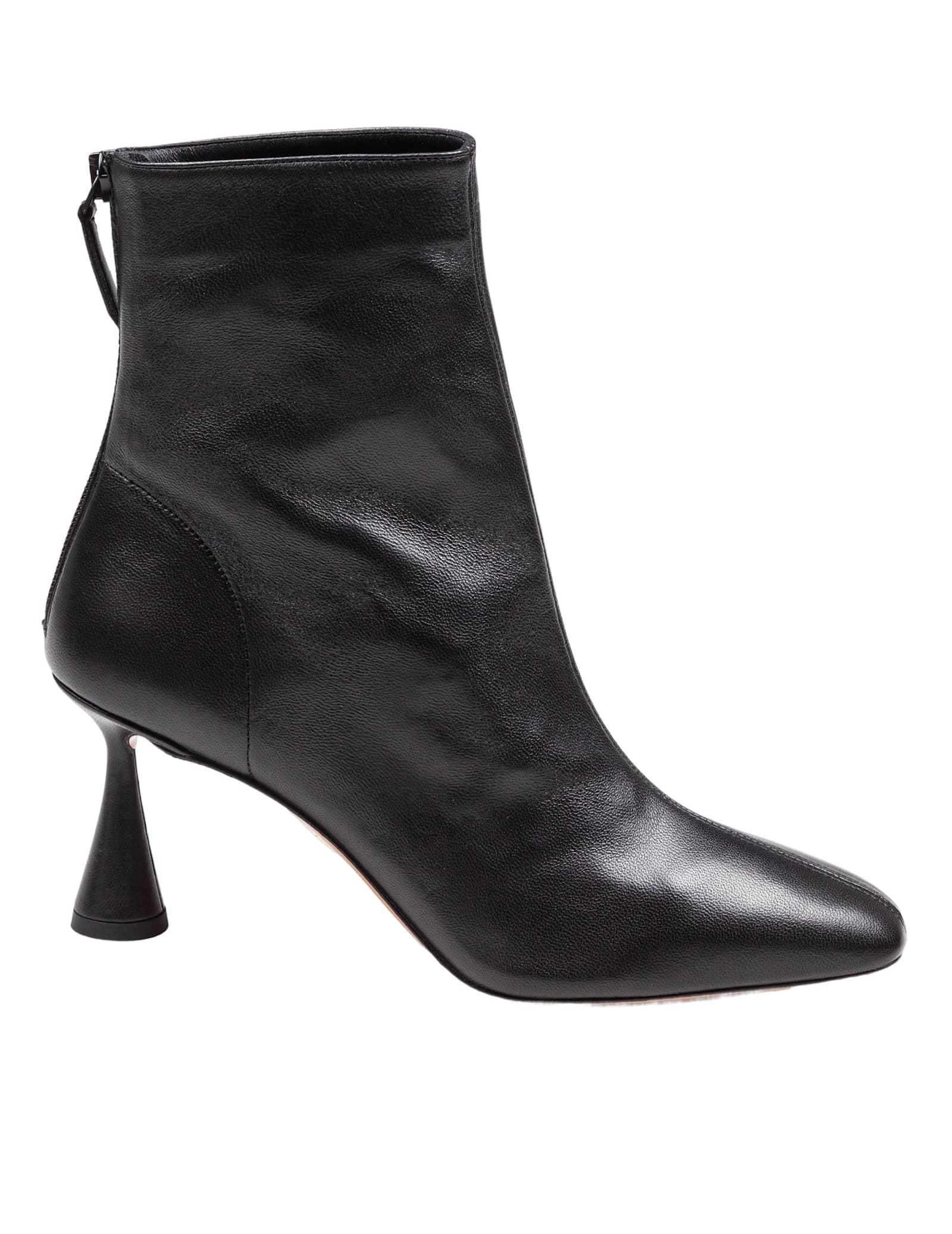 Aquazzurra Amore Bootie 75 In Black Leather