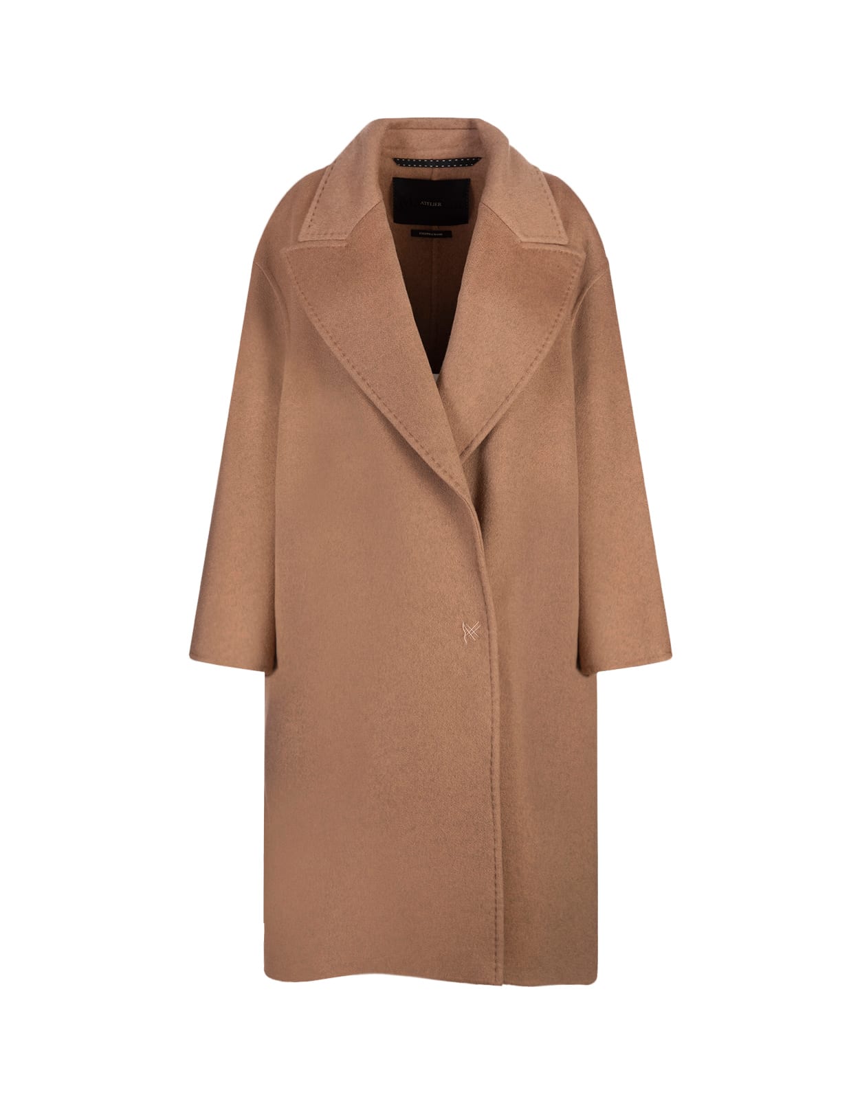 Shop Max Mara Camel Valle Coat In Brown