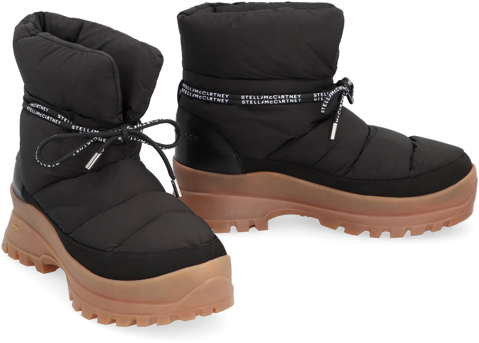 Shop Stella Mccartney Trace Hiking Boots In Black