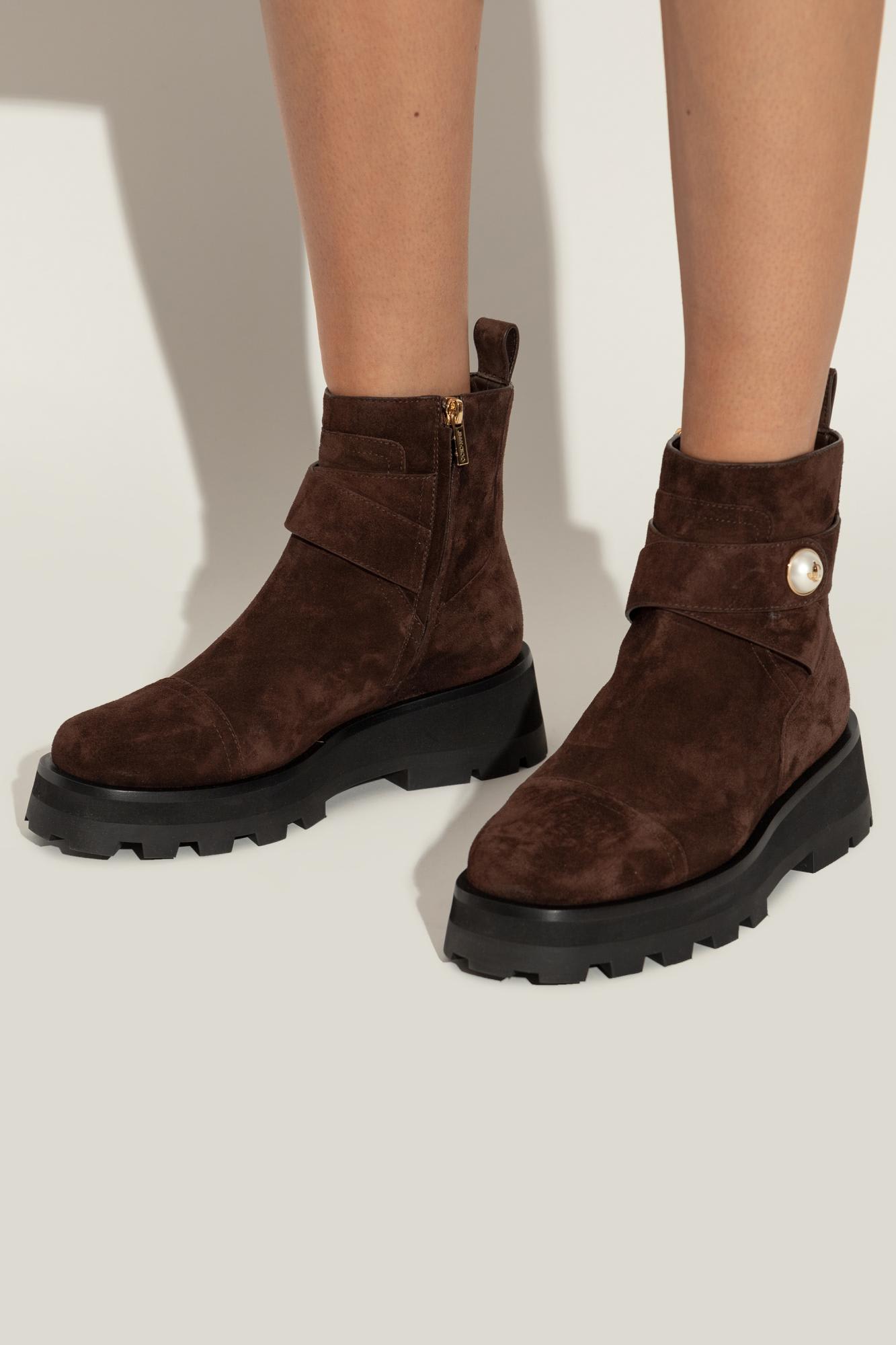 Jimmy Choo Meena Flat In Brown