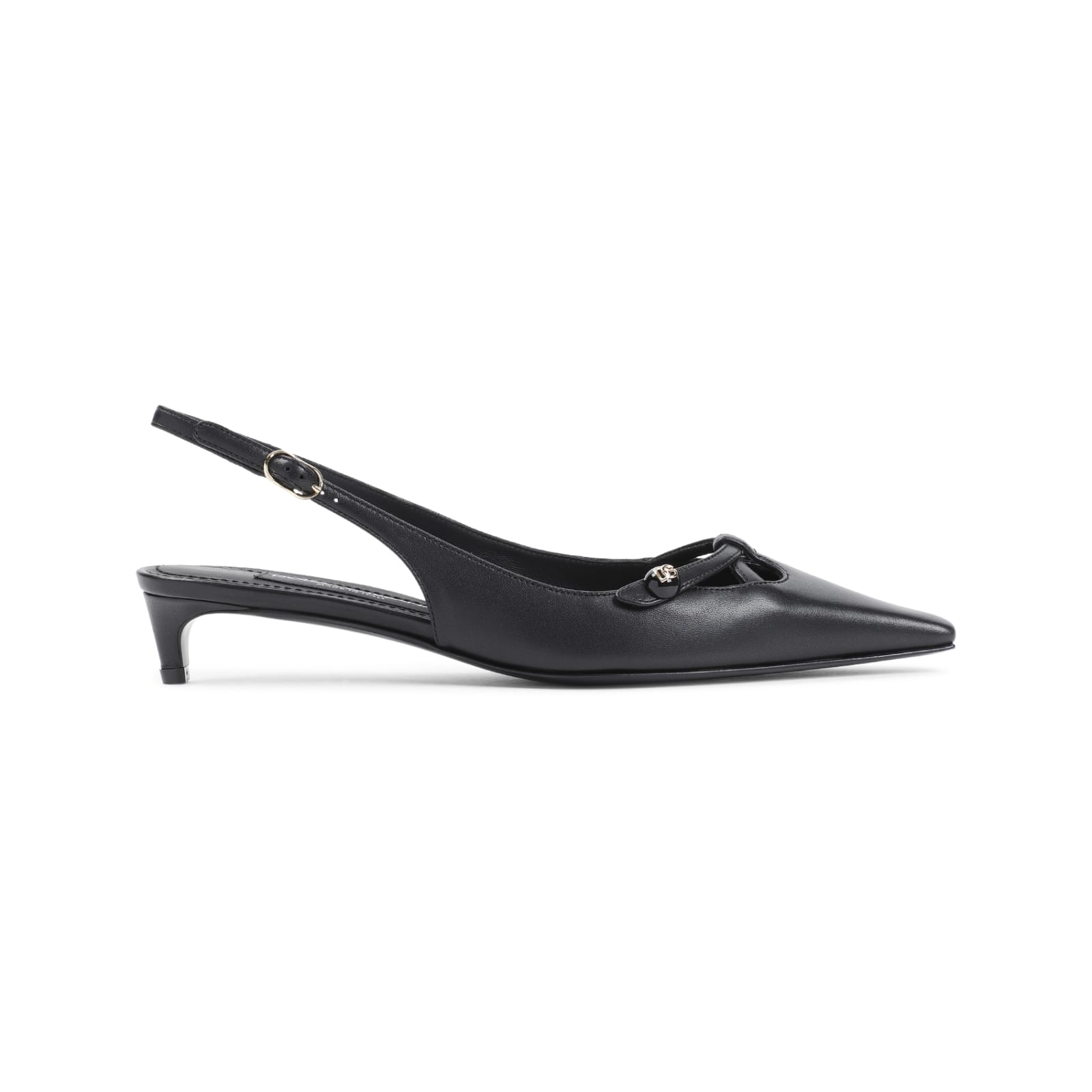 Shop Dolce & Gabbana Lamb Leather Pumps In Nero