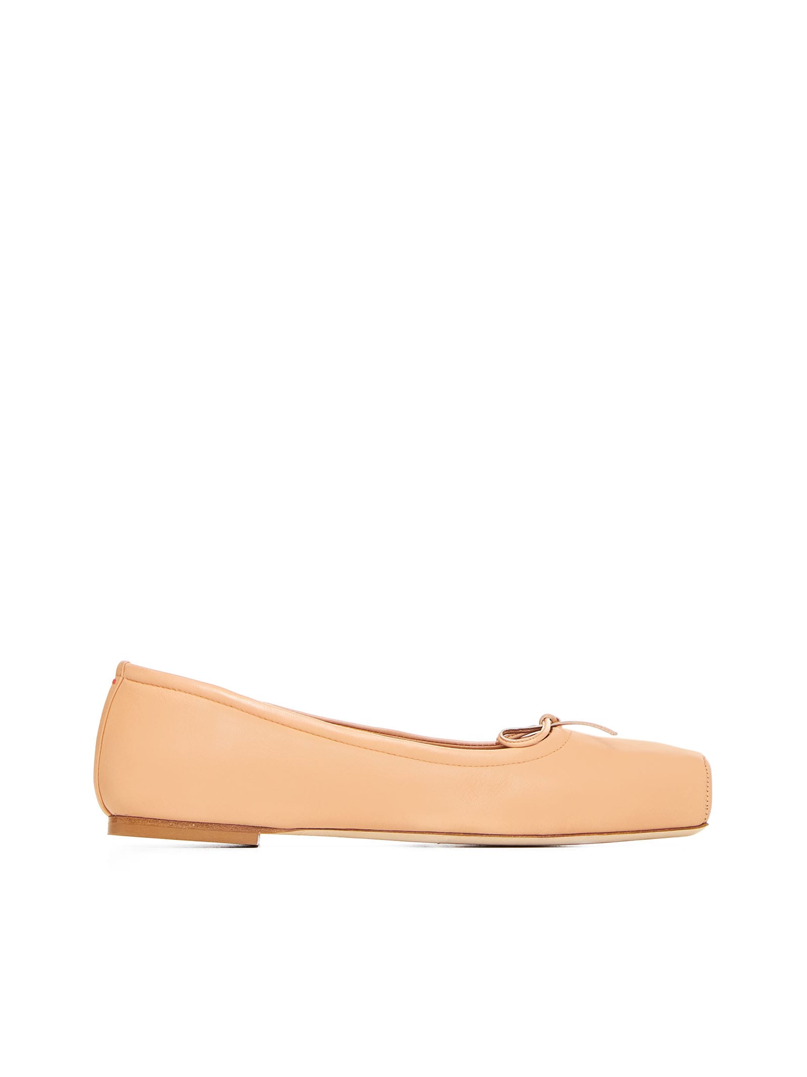 Shop Aeyde Flat Shoes In Peach