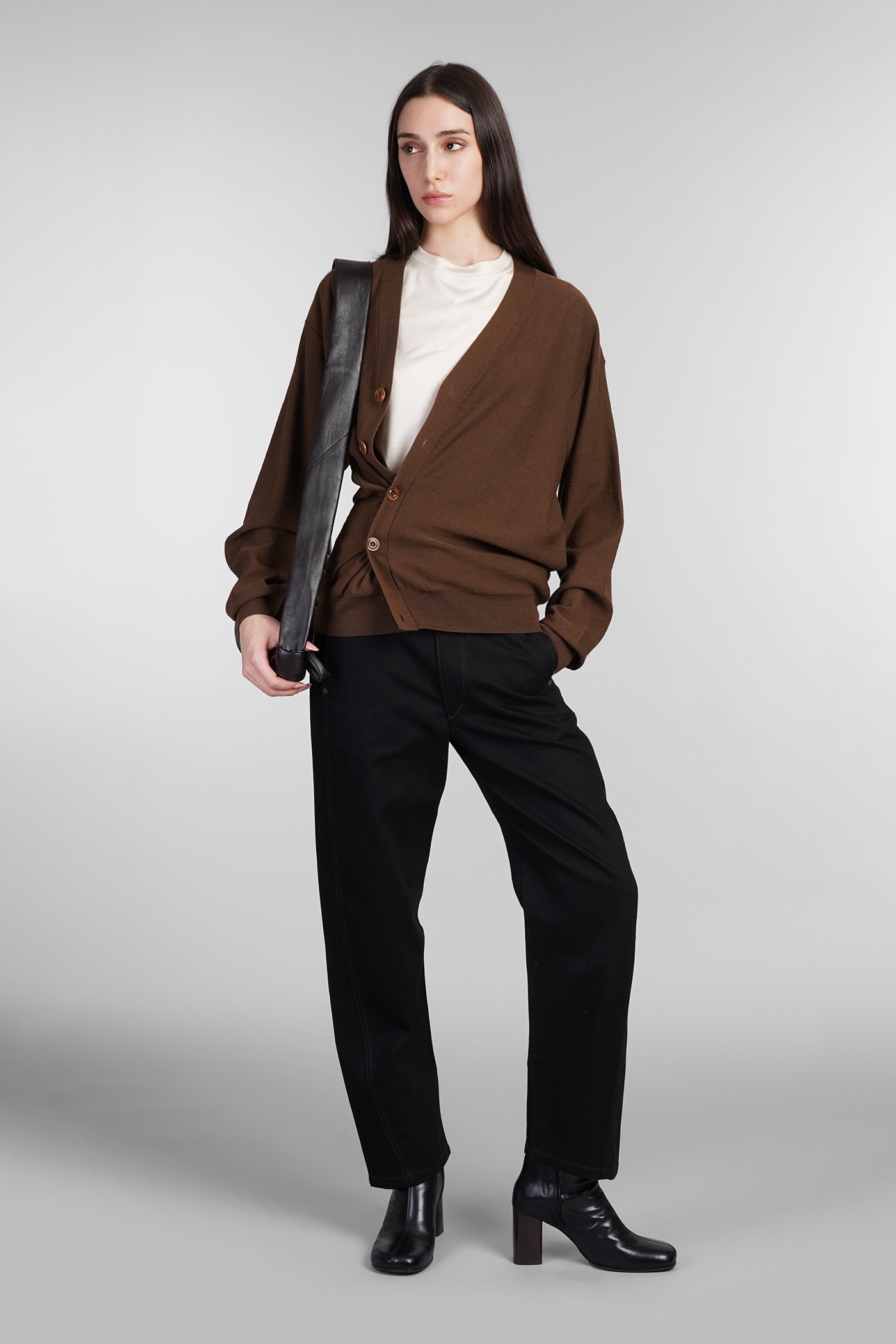 Shop Lemaire T-shirt In Beige Silk