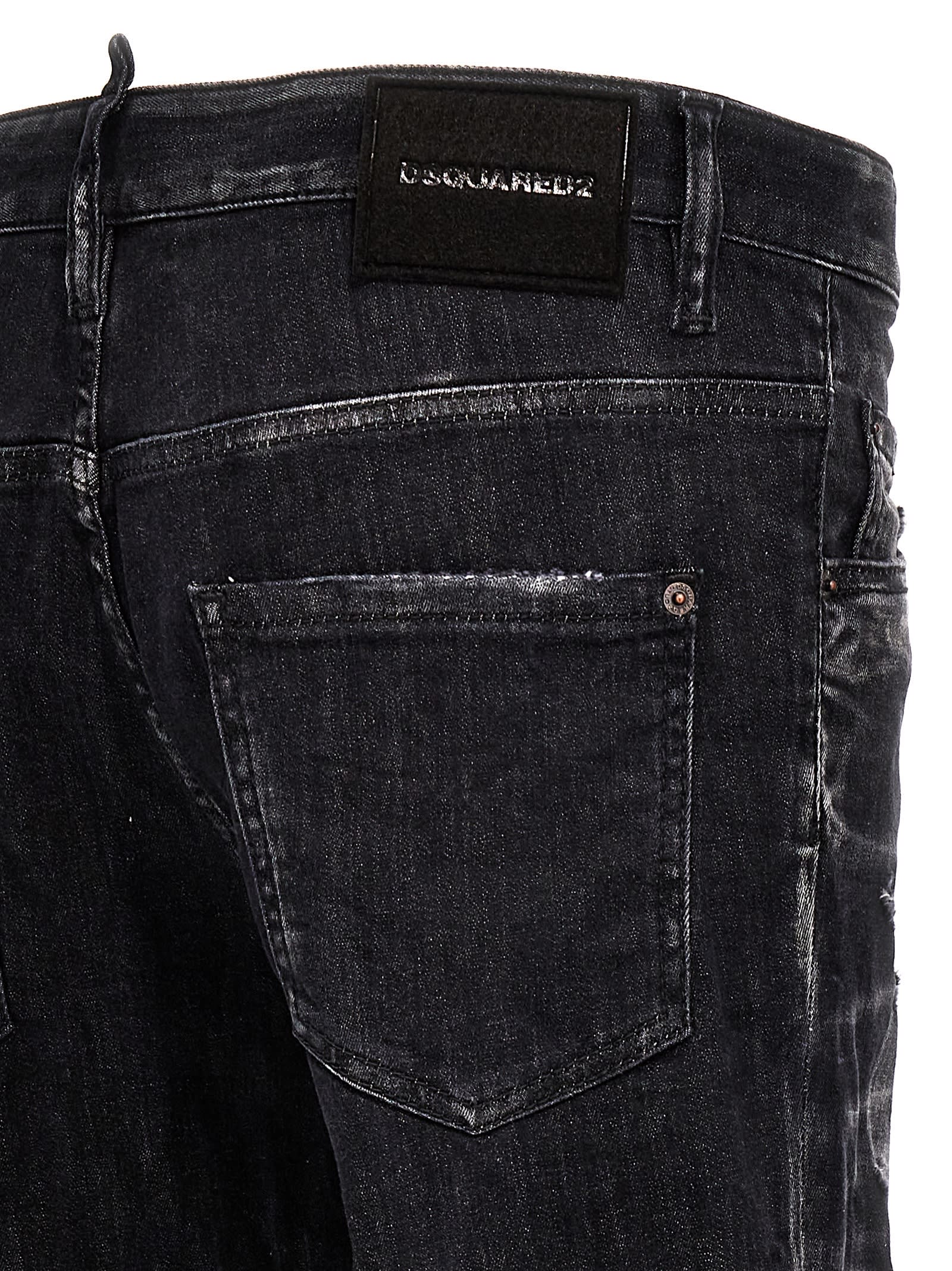 Shop Dsquared2 Skater Jeans In Black