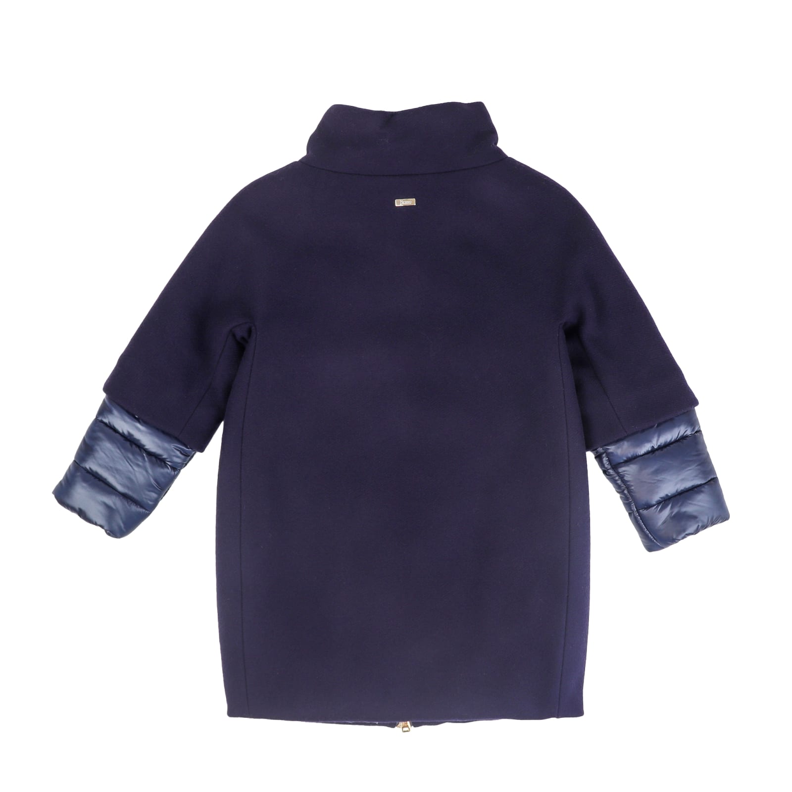 Herno Wool Coat In Night Blue