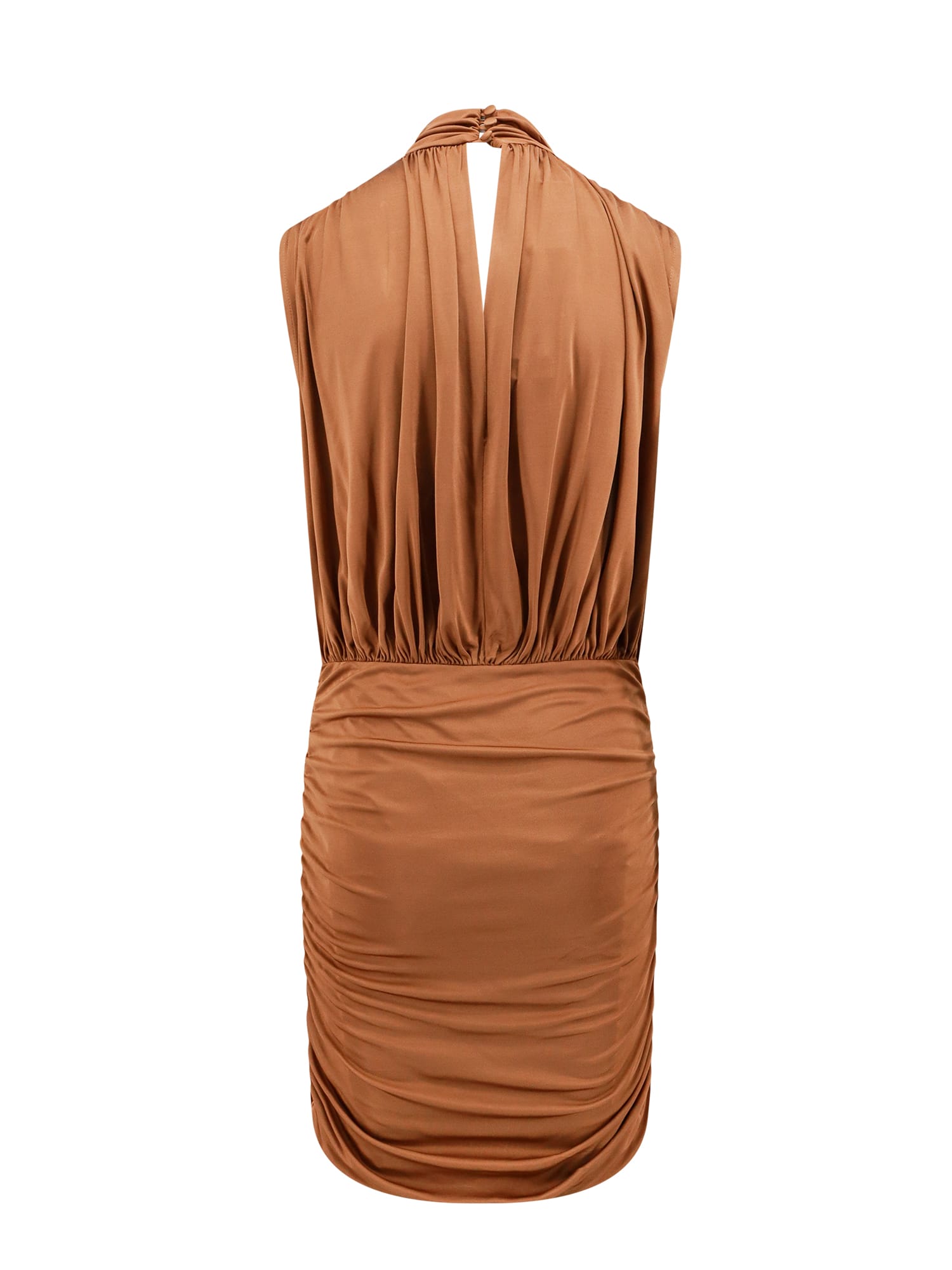 Shop Semicouture Dress In Brown