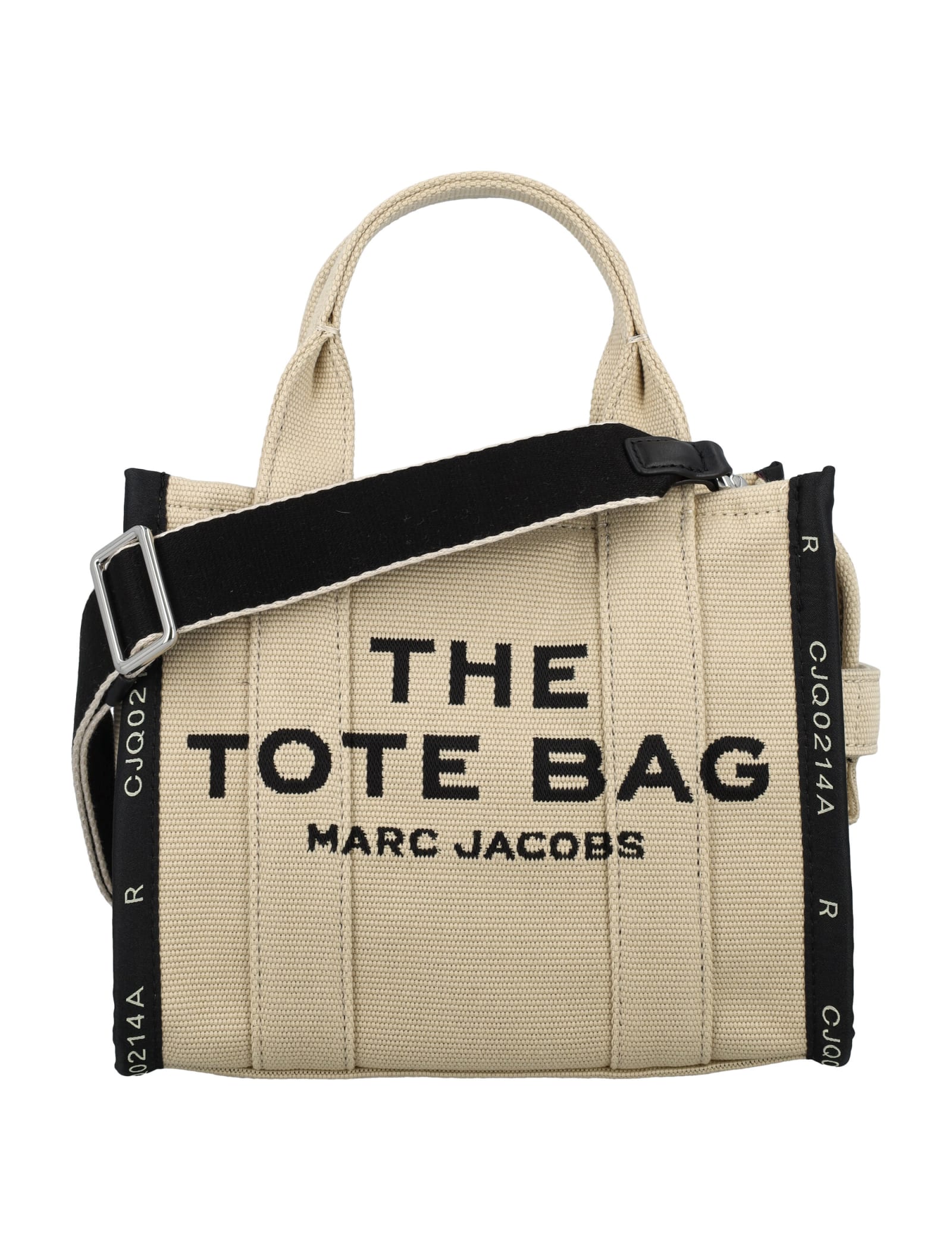 Shop Marc Jacobs The Jacquard Mini Tote Bag In Warm Sand